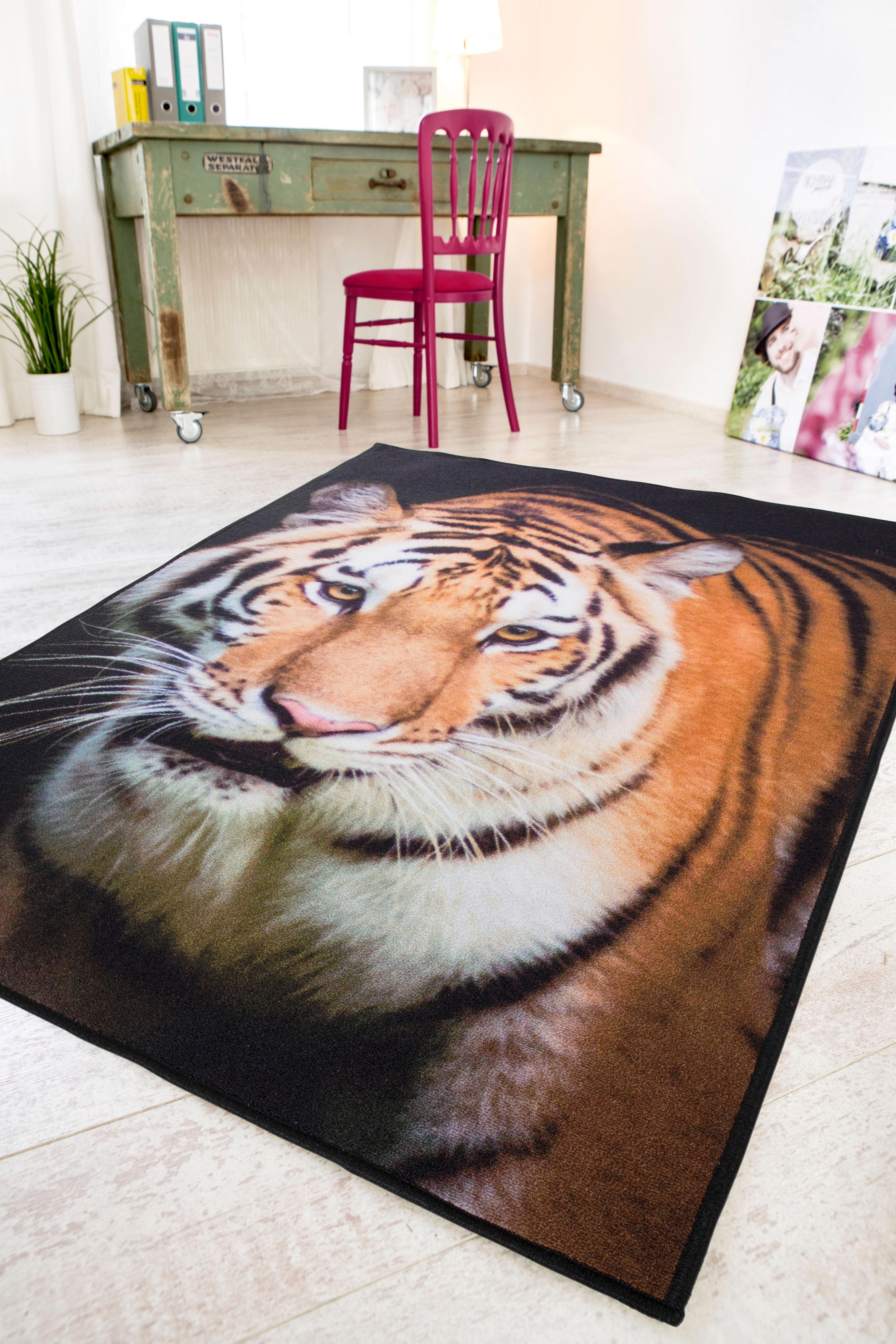 Andiamo OTTO rechteckig, »Tiger«, bei bedruckt, Wohnzimmer Teppich kaufen