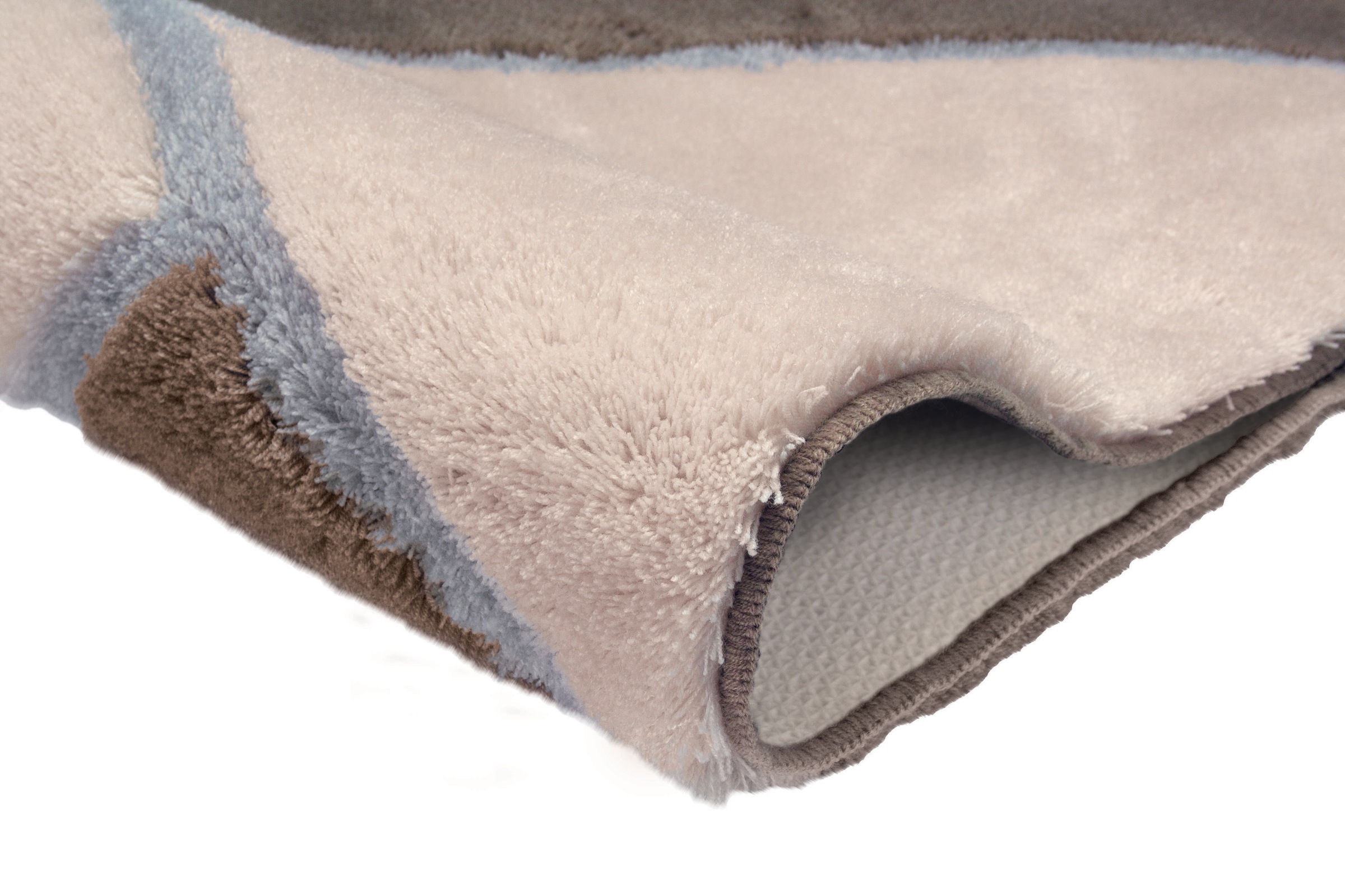 Kleine Wolke Badematte »Hailey«, rutschhemmend beschichtet, fußbodenheizungsgeeignet, Badteppich, modernes Design, Hoch-Tief Effekt, waschbar