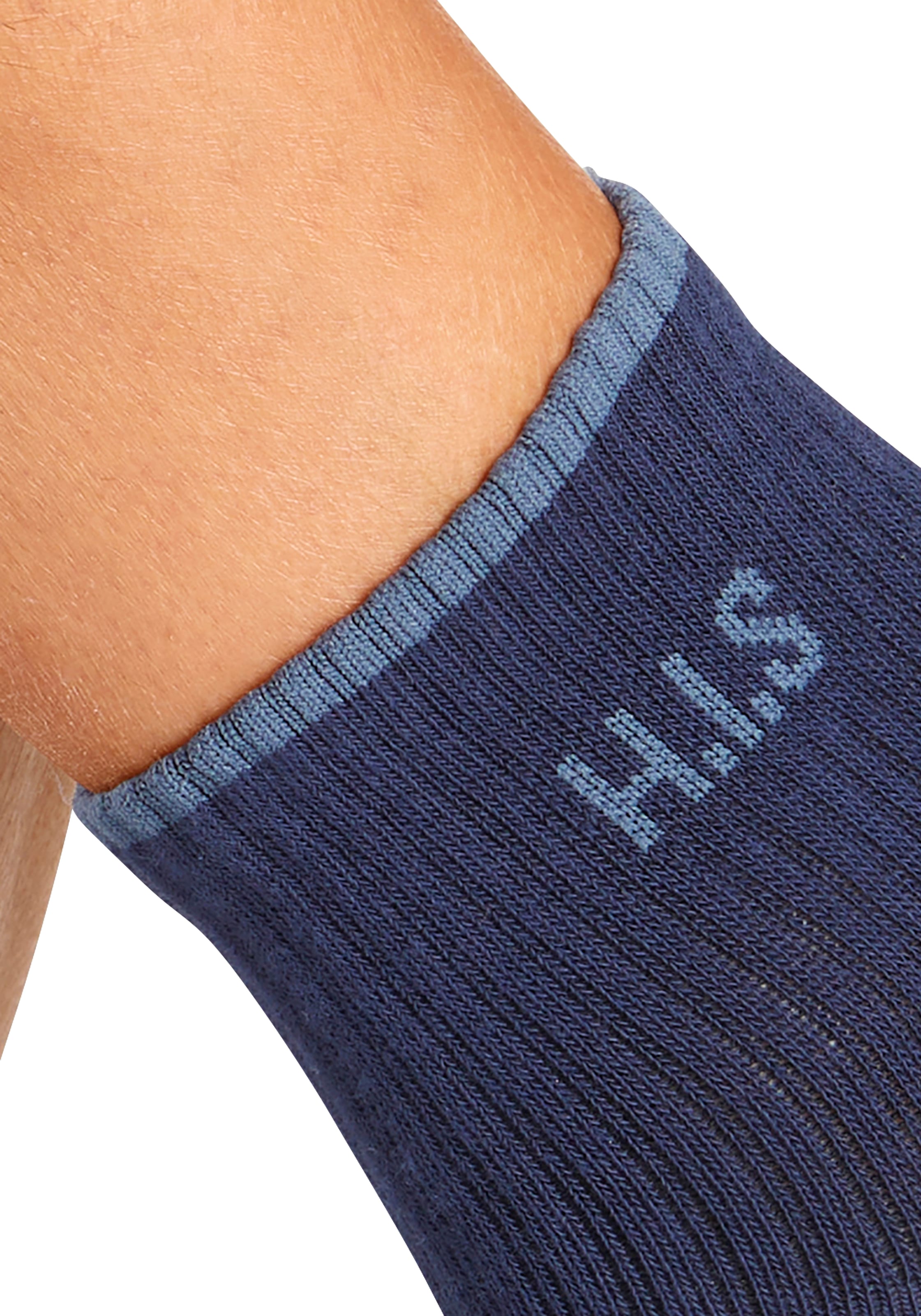 H.I.S Sportsocken »Kurzsocken«, (Packung, 6 Paar), mit Frottee & verstärkten Belastungszonen