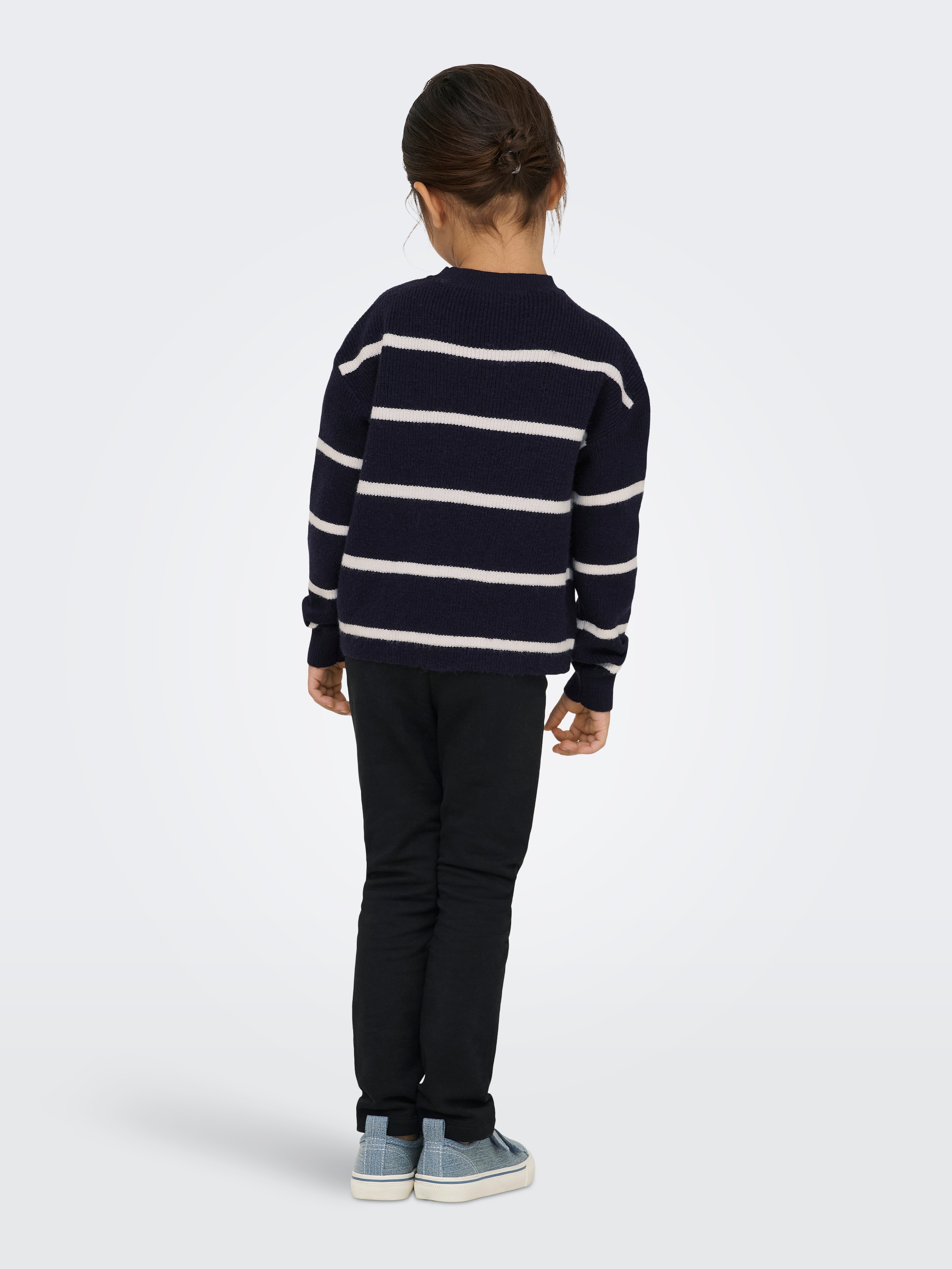KIDS ONLY Strickpullover »KMGFRANCA LIFE SHORT LS STRIPE KNT NOOS« Viskosemischung, loose fit