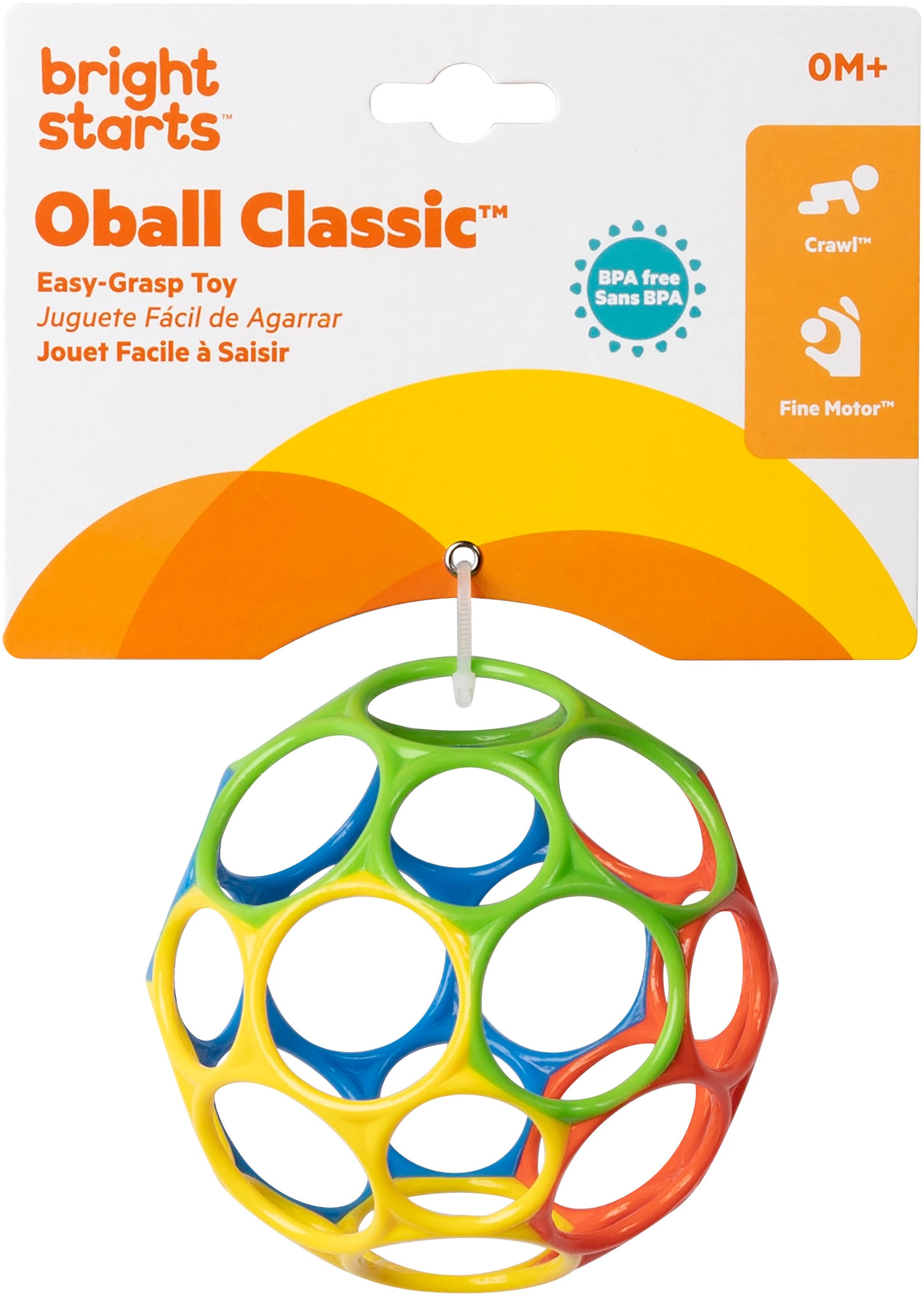 Bright Starts Greifspielzeug »Oball Classic™ Easy-Grasp Toy - Rot/Blau/Grün/Gelb«