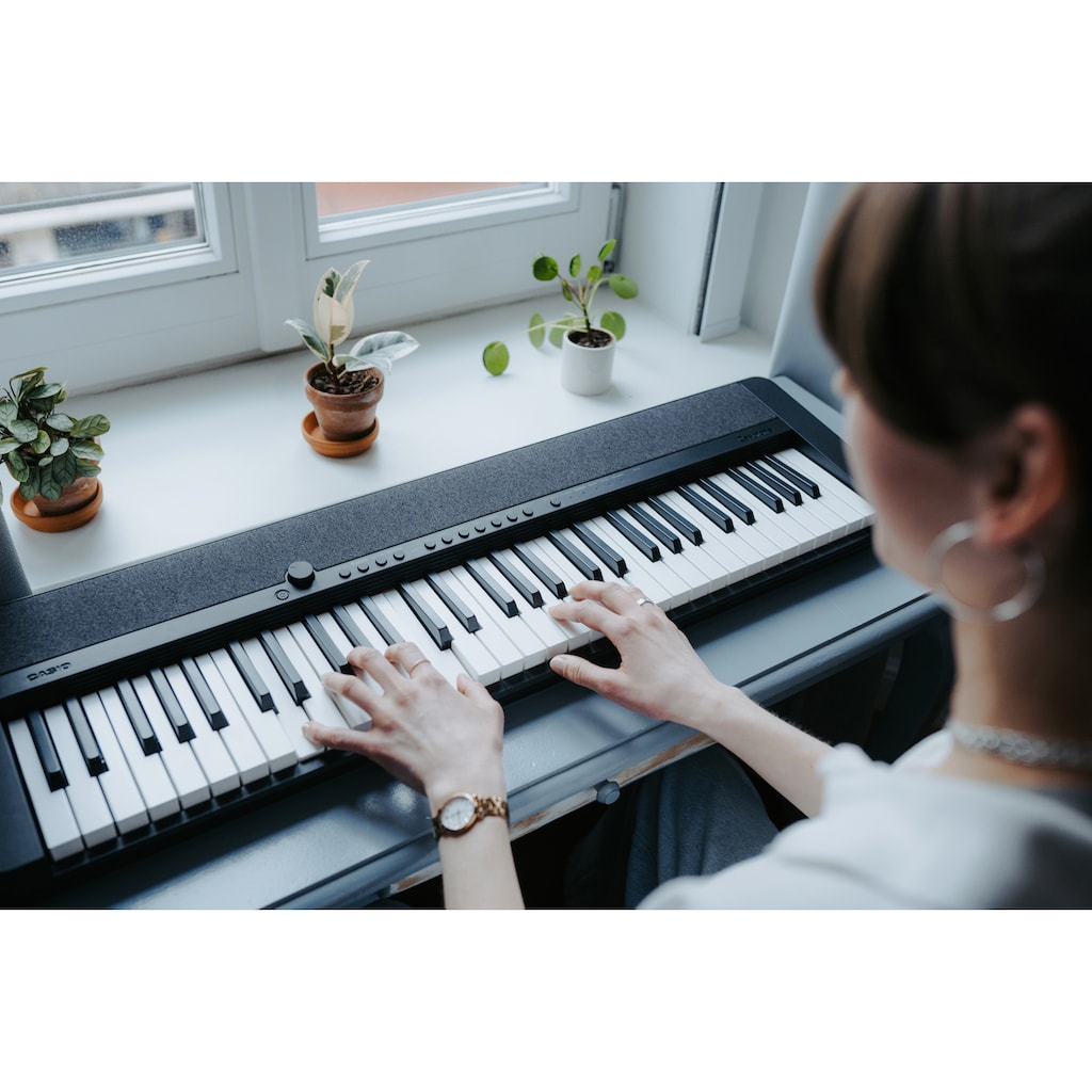 CASIO Home-Keyboard »Piano-Keyboard, CT-S1BKSP«, ideal für Piano-Einsteiger und Klanggourmets