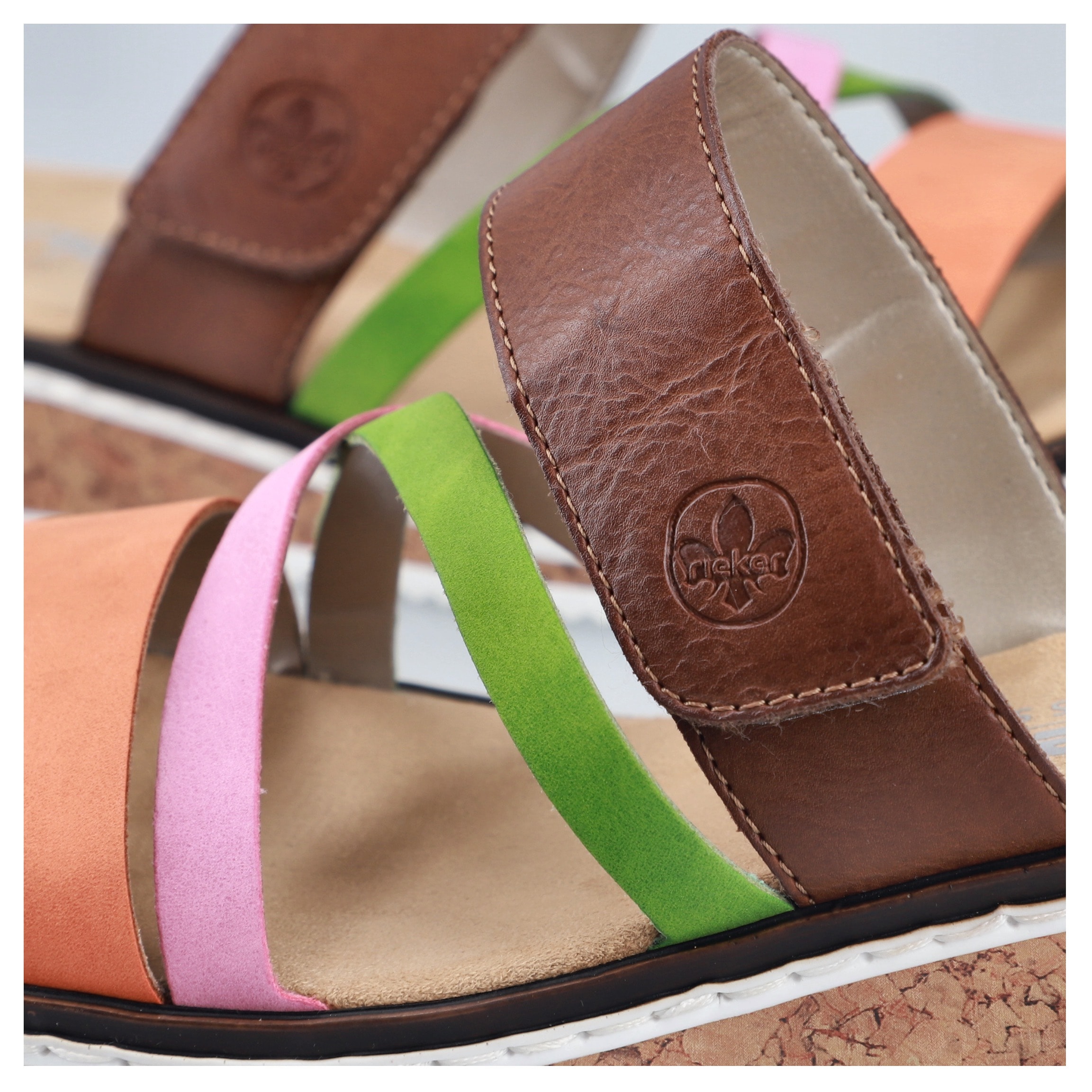 Rieker Pantolette  Keilabsatz, Sommerschuh, 150 Jahre RIEKER Jubiläumsartikel