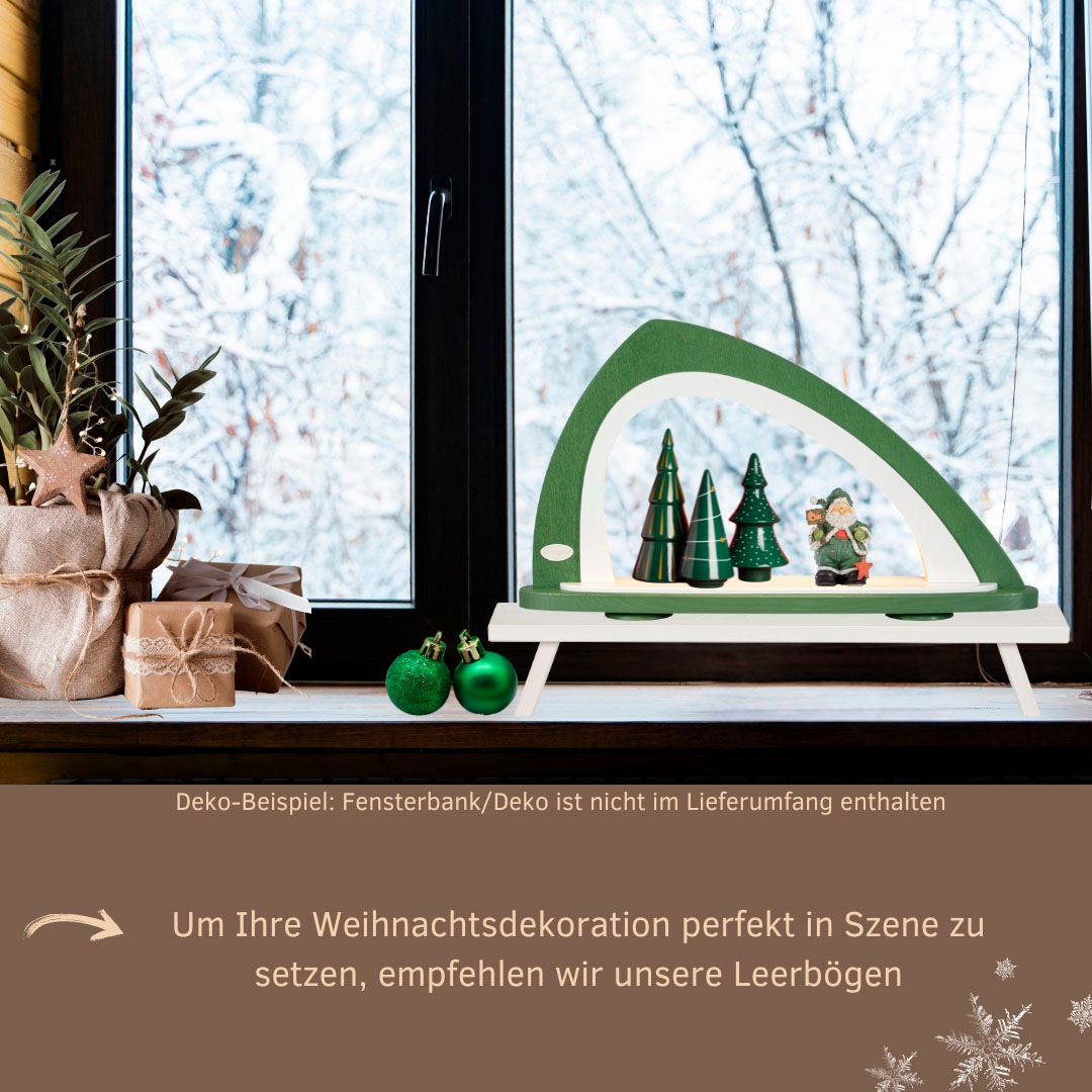 Weigla LED Schwibbogen »Weihnachtsdeko, Made in Germany«, Leerbogen zum Selbstbestücken, asymmetrisch