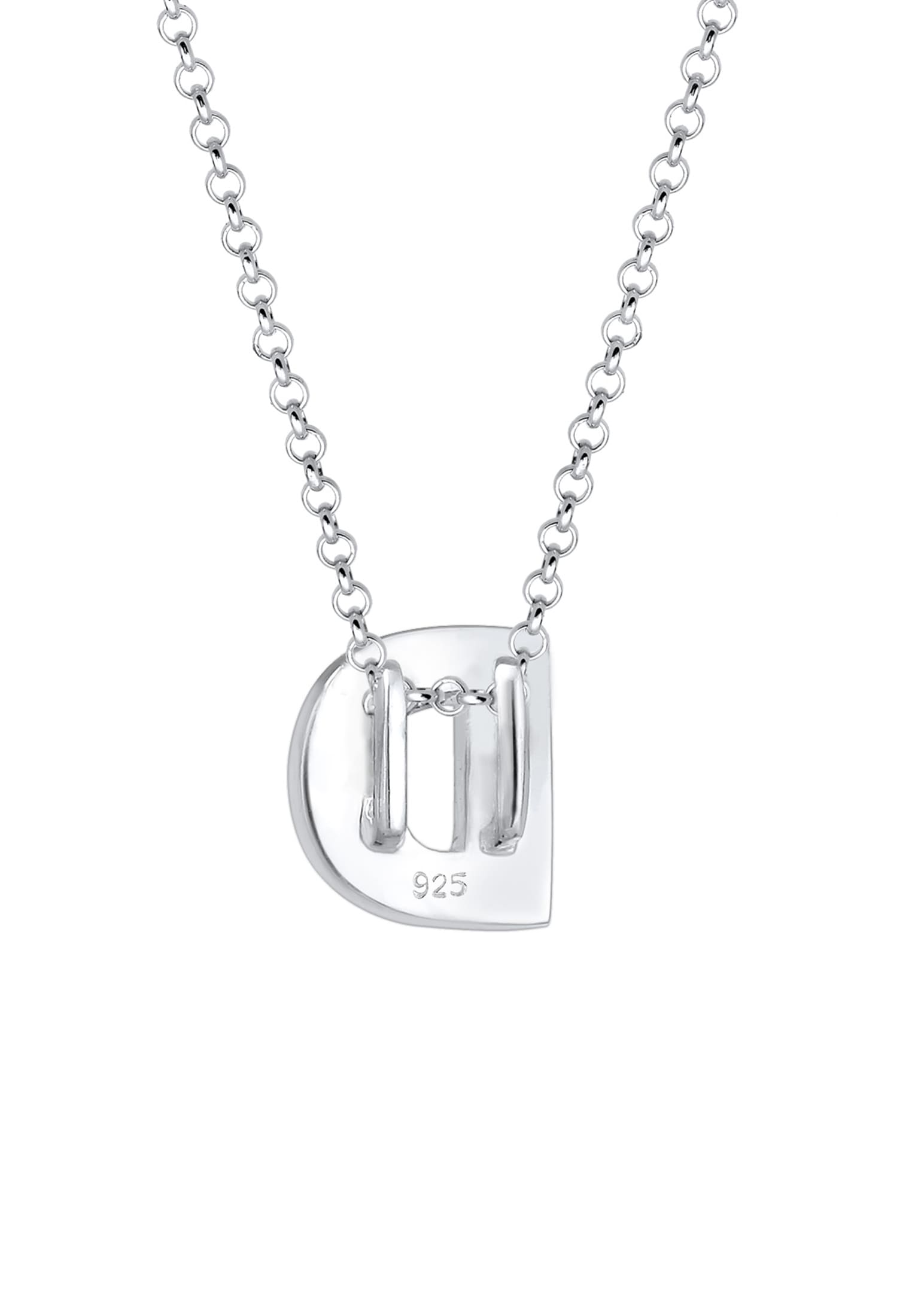 Elli Kette mit Anhänger »Halskette Buchstabe D Initialen 925 Sterling Silber«
