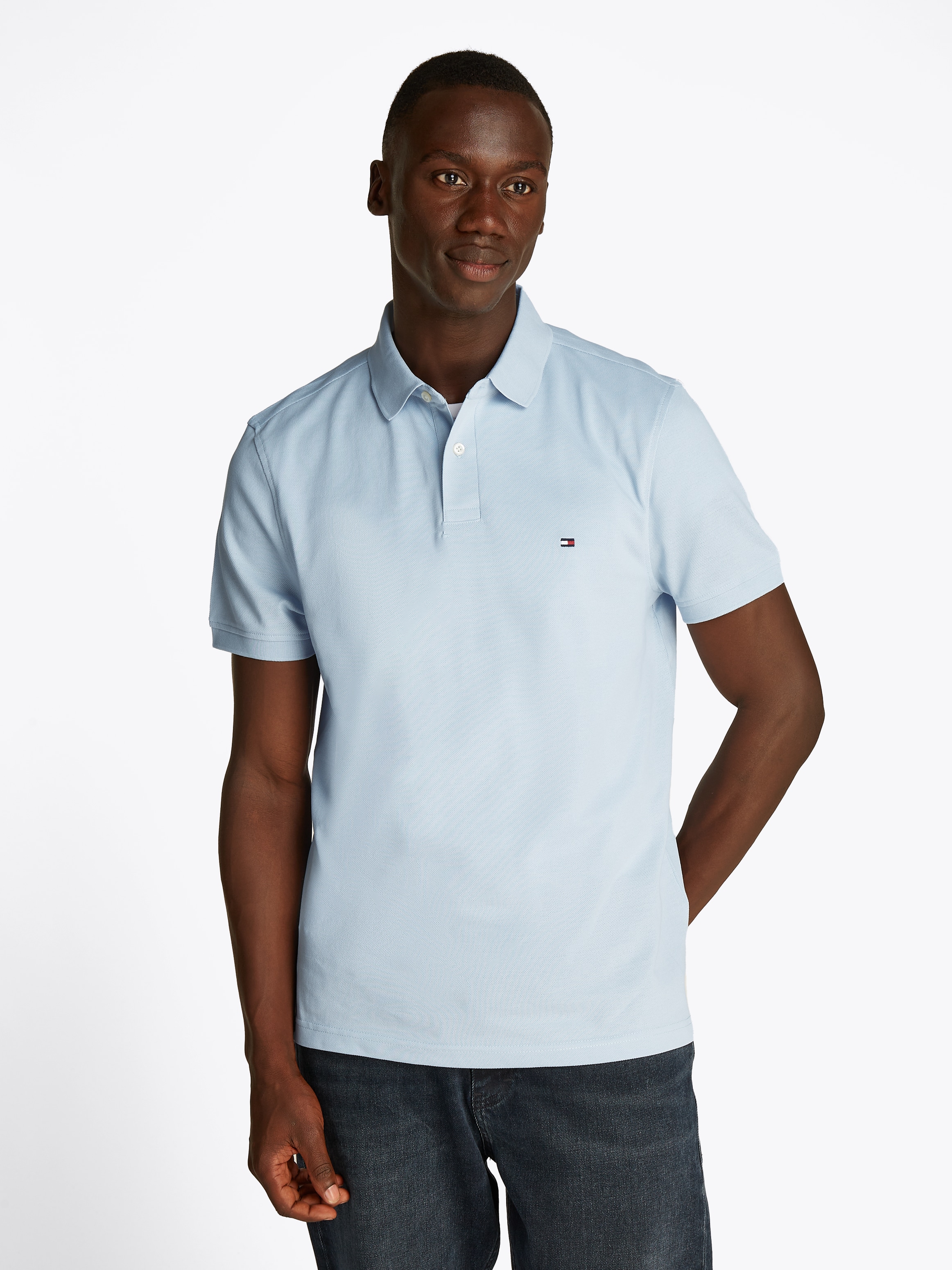 Tommy Hilfiger Poloshirt »1985 REGULAR POLO«, mit Tommy Hilfiger Kontraststreifen innen am Kragen