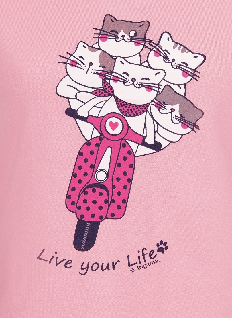 Trigema T-Shirt »TRIGEMA T-Shirt mit niedlichem Katzen-Motiv« bestellen im  OTTO Online Shop