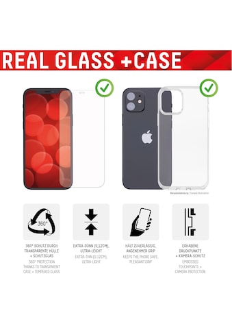 Displayschutzfolie »DISPLEX Real Glass + Case für iPhone 13«
