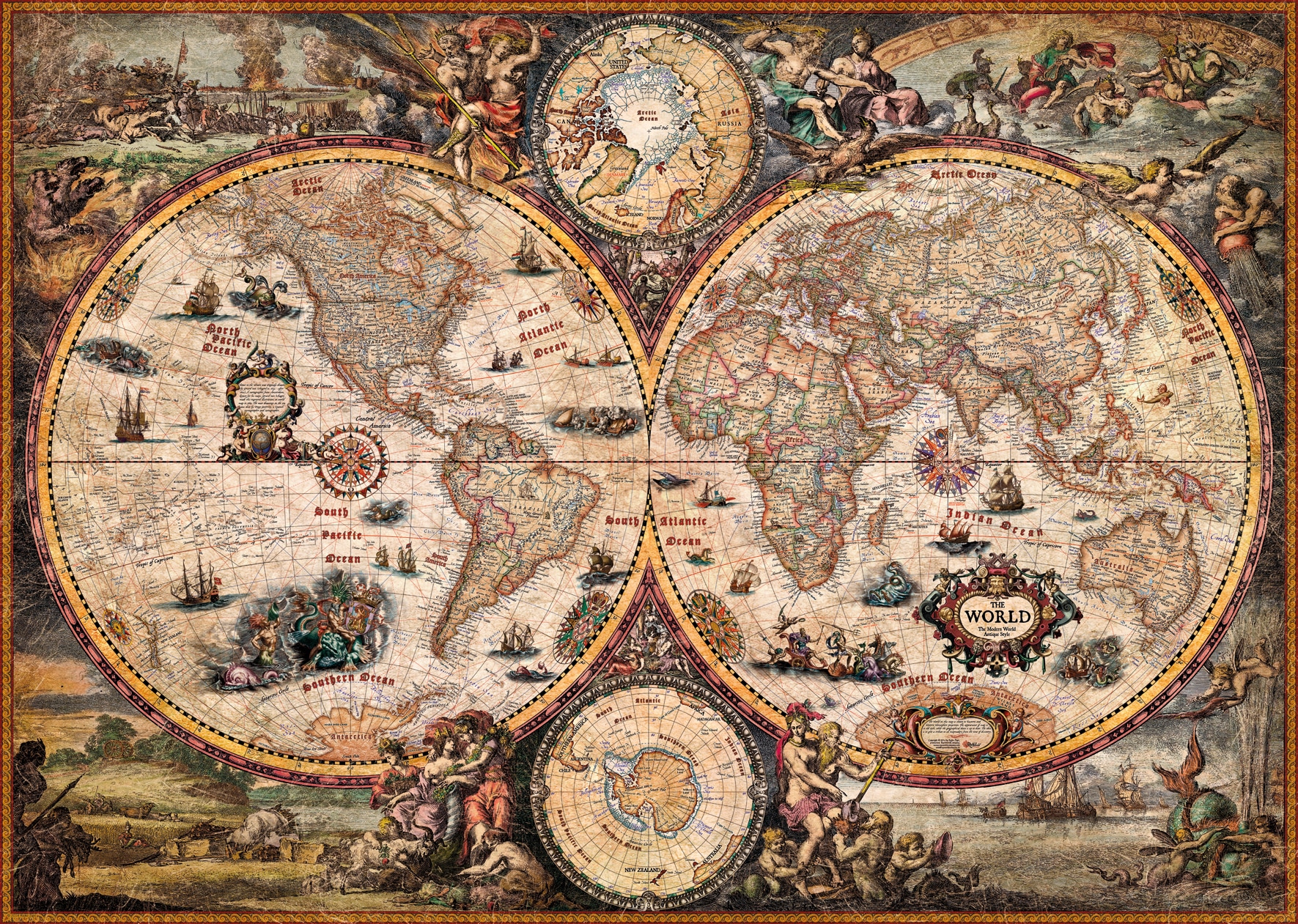 HEYE Puzzle »Vintage World«, Made in Europe