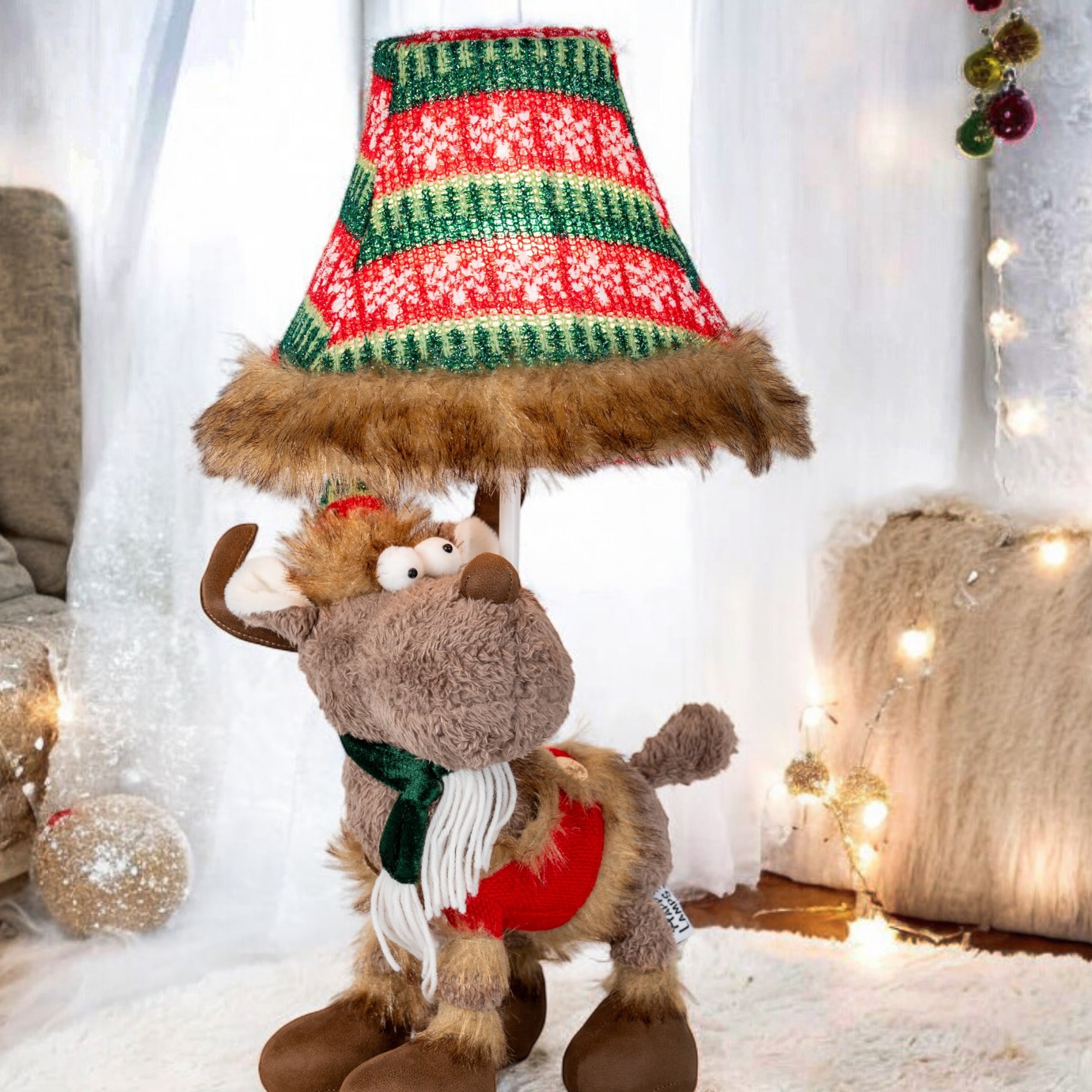 Happy Lamps for smiling eyes LED Tischleuchte »Rudi das Rentier« GU 5,3 1 Stk. Warmweiß Hochwertig, Einzigartig