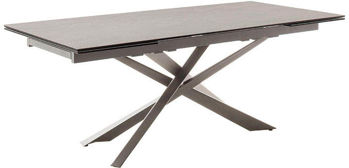 MCA furniture Esstisch »TESERO Auszugtisch 200-300 cm«, (Einzelstück), Keramik,Edelstahl,Marmor-Optik,ausziehbar,belastbar 100kg,10-12 Pers.
