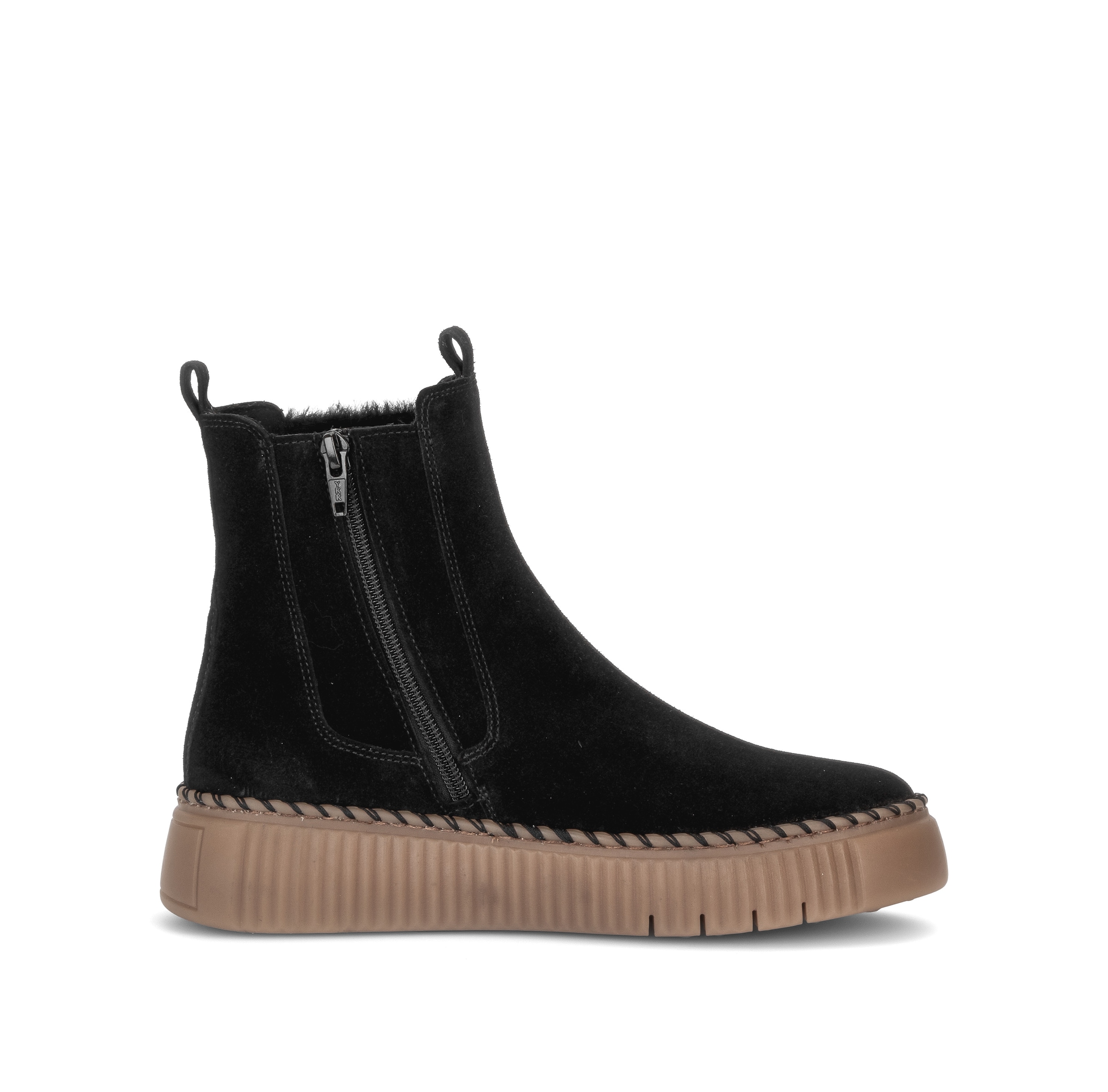 Gabor Chelseaboots  Plateau, Stiefelette mit zwei Anziehlaschen