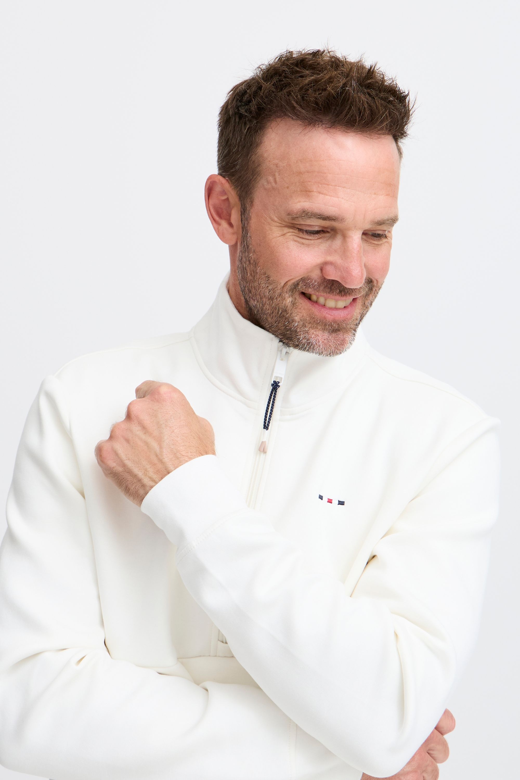 FQ1924 Longpullover »Sweatshirt FQWILLIAM zipneck sweatshirt«