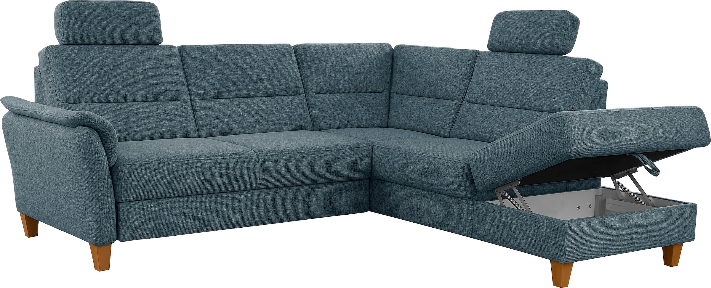 Home affaire Ecksofa »Palmera L-Form«, Federkern, wahlweise mit Bettfunktion und mit/ohne Stauraum