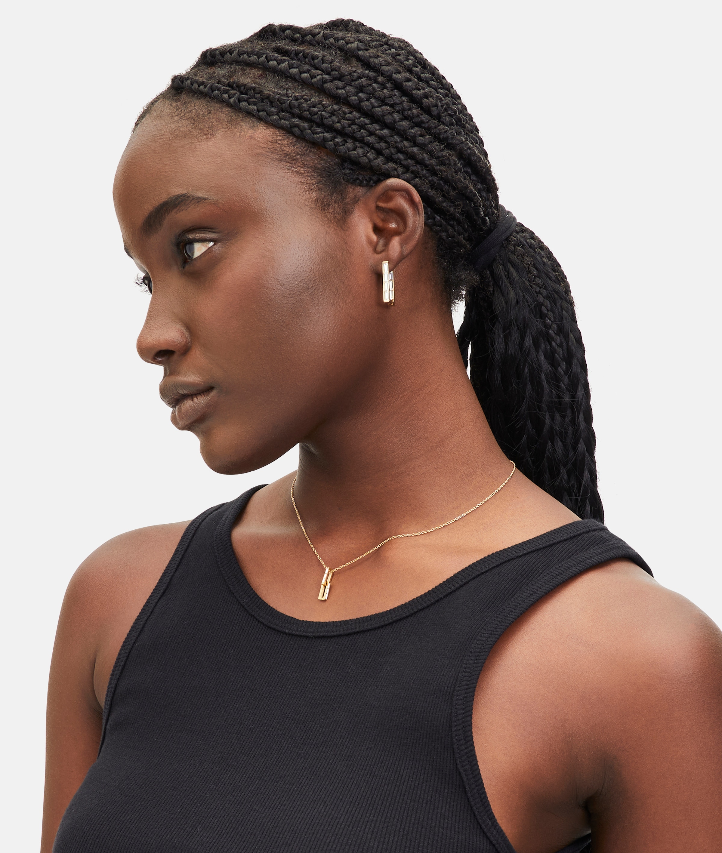 Liebeskind Berlin Paar Creolen »Schmuck Edelstahl Ohrringe The Festive Mini Link Sparkle« mit Zirkonia (synth.) - Einhänger abnehmbar