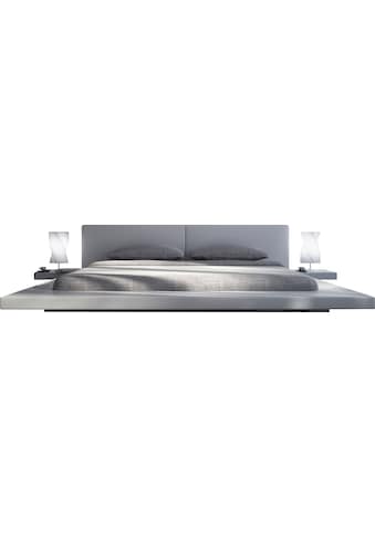 SalesFever Polsterbett, Design Bett in moderner Optik, Lounge Bett inklusive Nachttisch kaufen