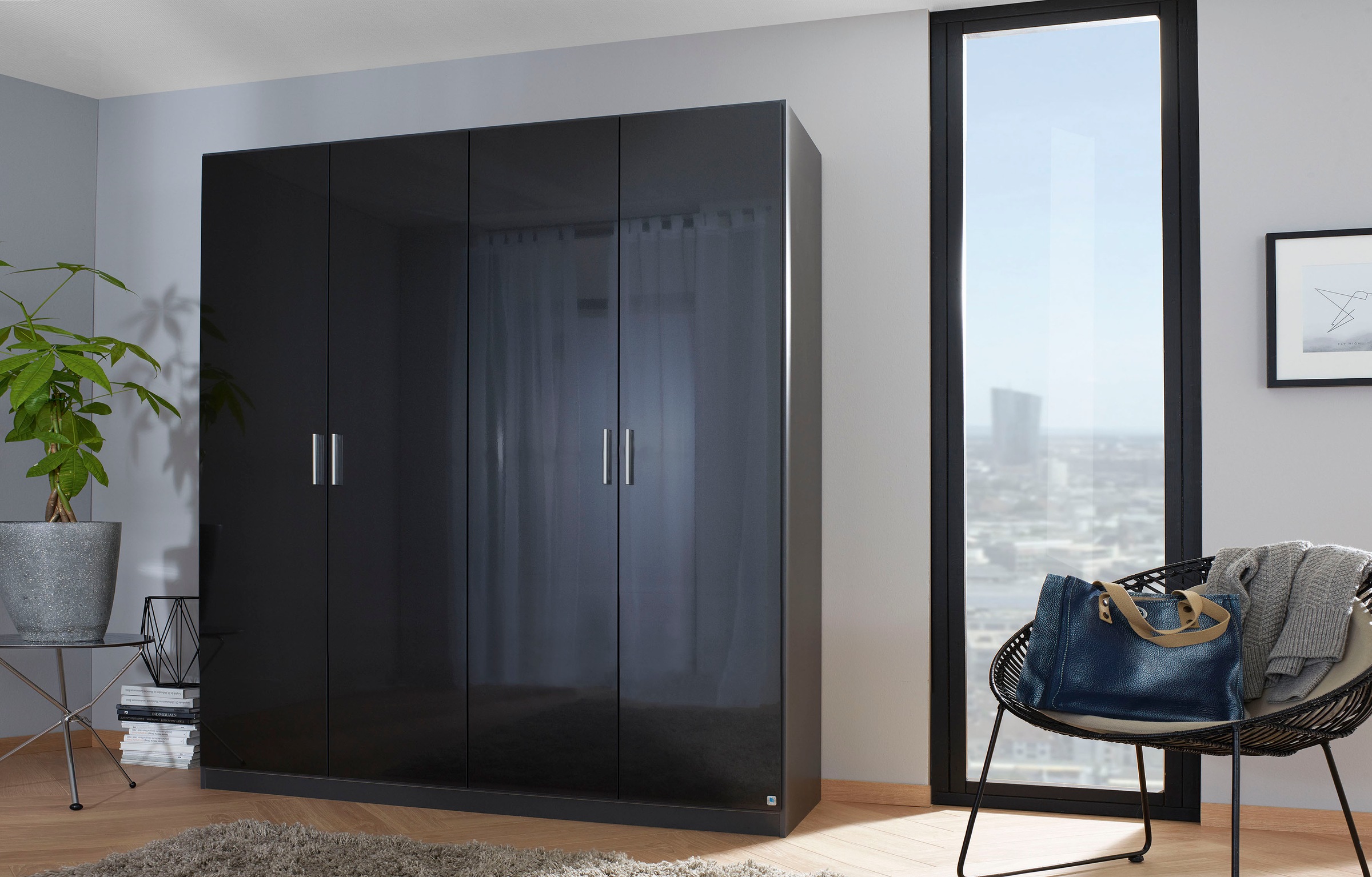rauch Drehtürenschrank »Kleiderschrank Schrank Garderobe Schlafzimmerschrank CELLE« in 4 Breiten und 2 Höhen, optional mit Schubkästen MADE IN GERMANY