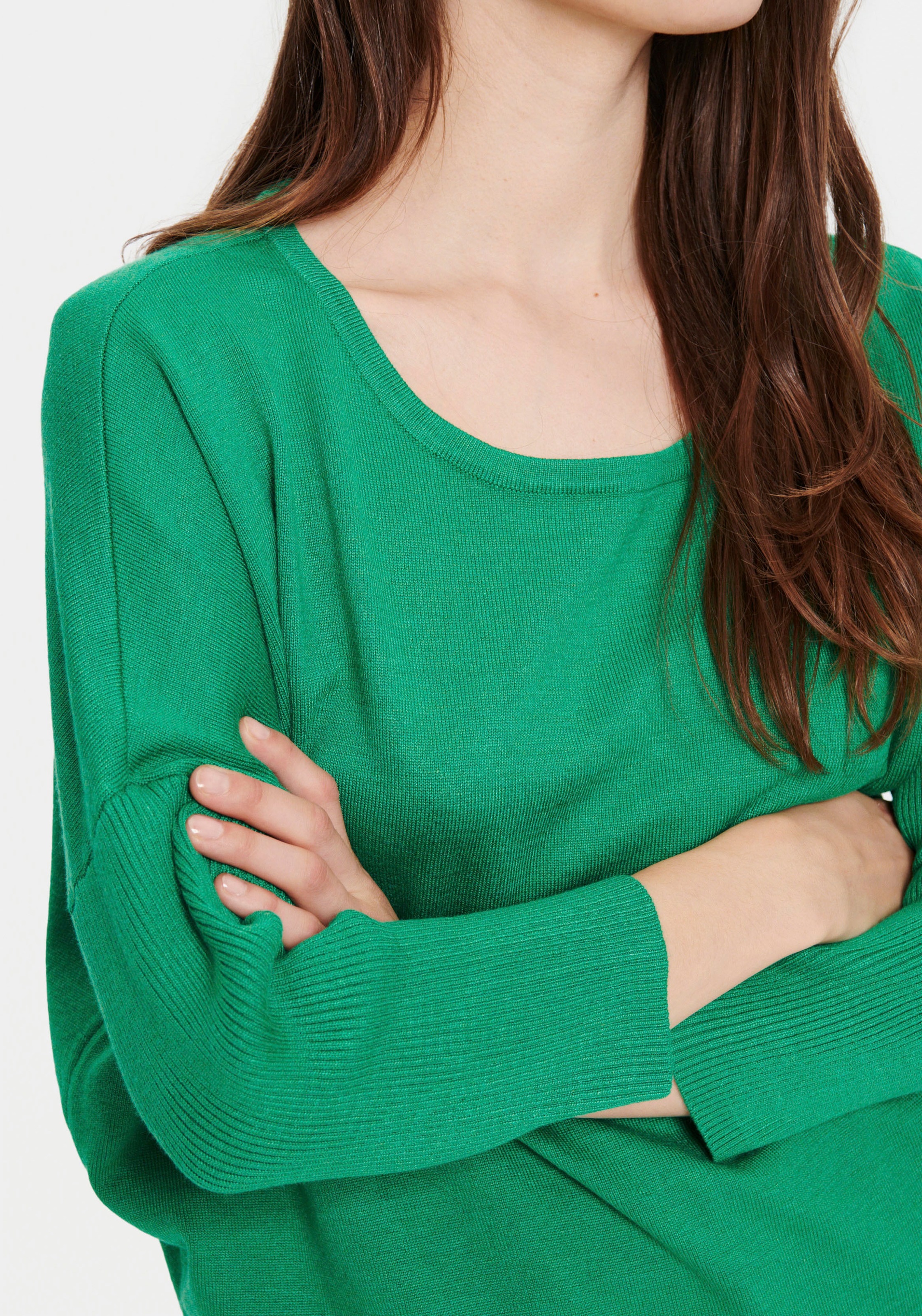Saint Tropez Rundhalspullover »A2561, MilaSZ R-Neck«