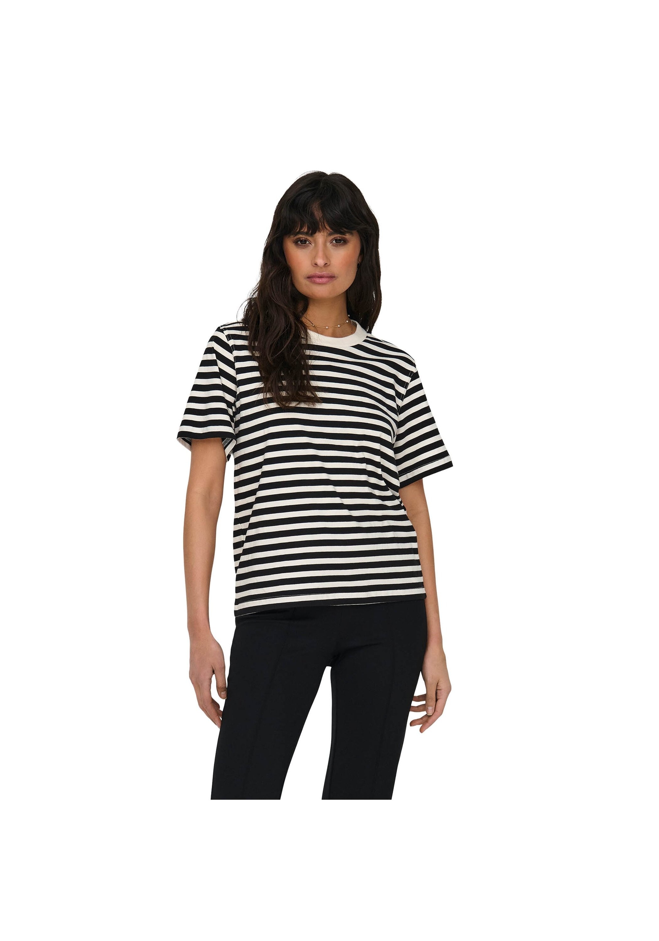 ONLY T-Shirt »T-Shirt ONLLIVINA LIFE STRIPE TEE 1er Pack«