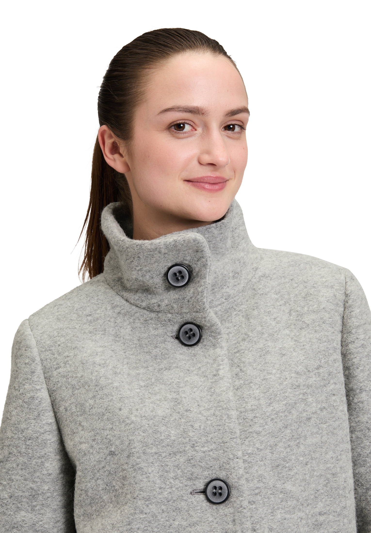 Amber & June Kurzjacke »Kurzmantel mit Stehkragen«