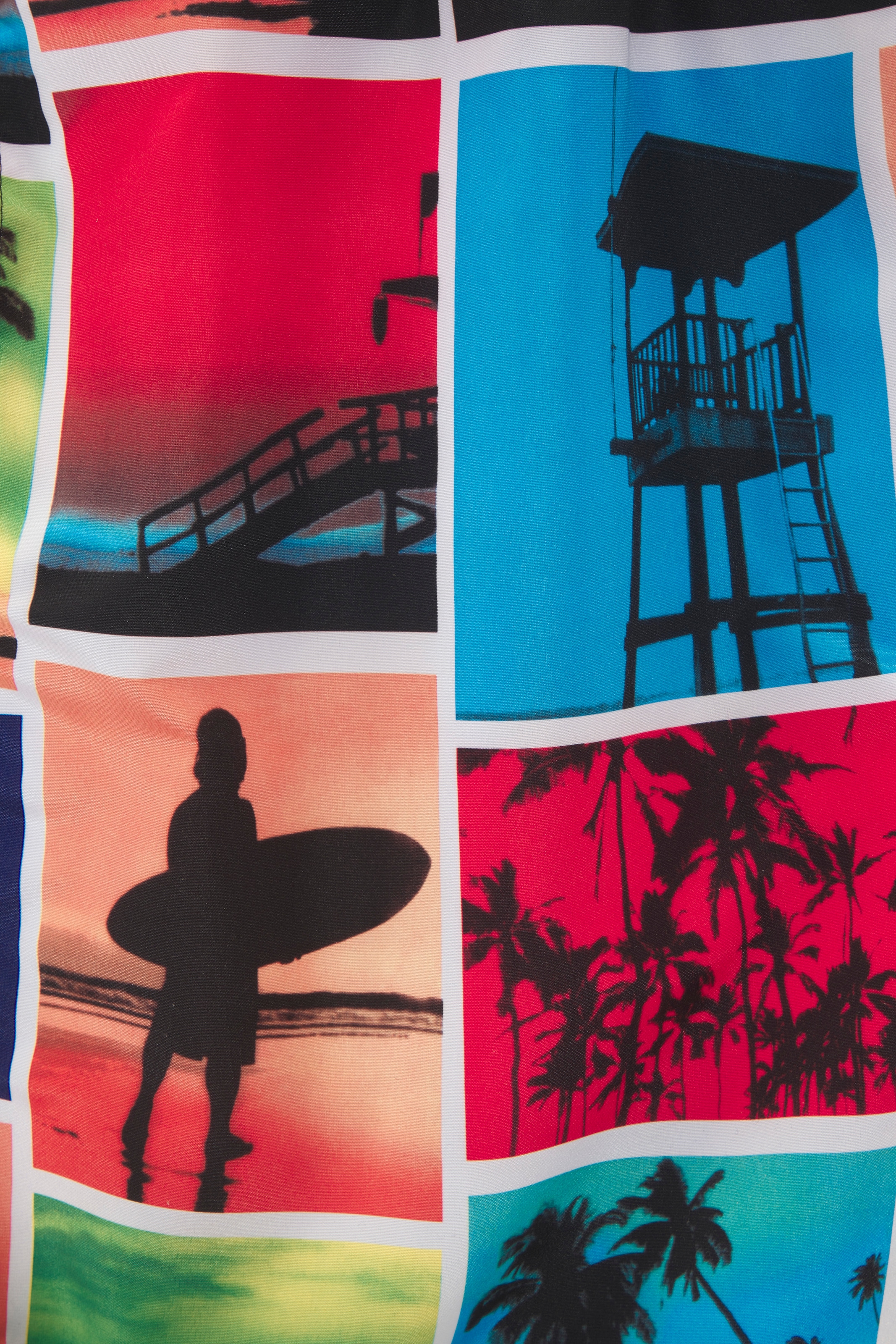 John Devin Badeshorts mit Fotoprint-Design