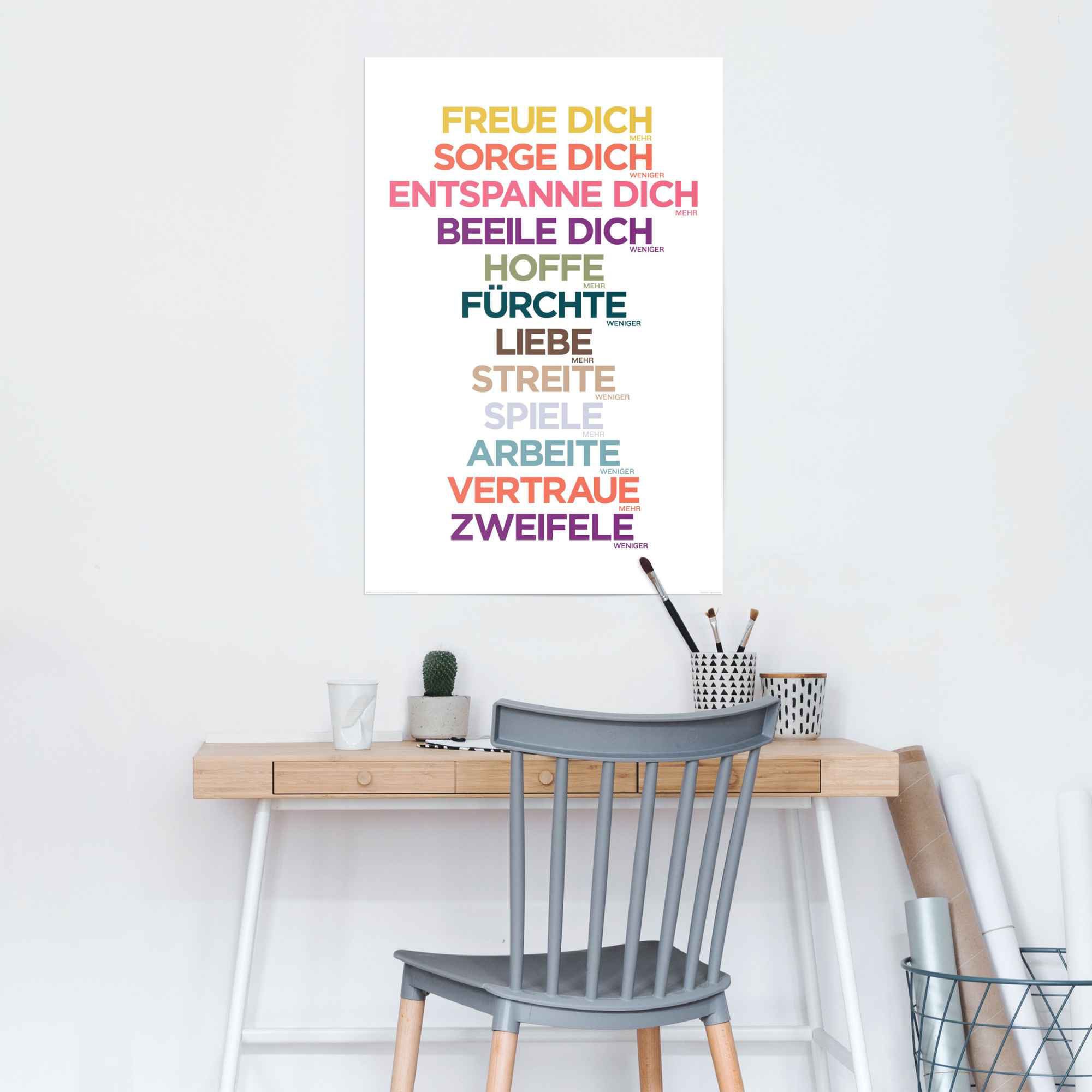 Reinders! Poster »Freue dich mehr«, (1 St.)