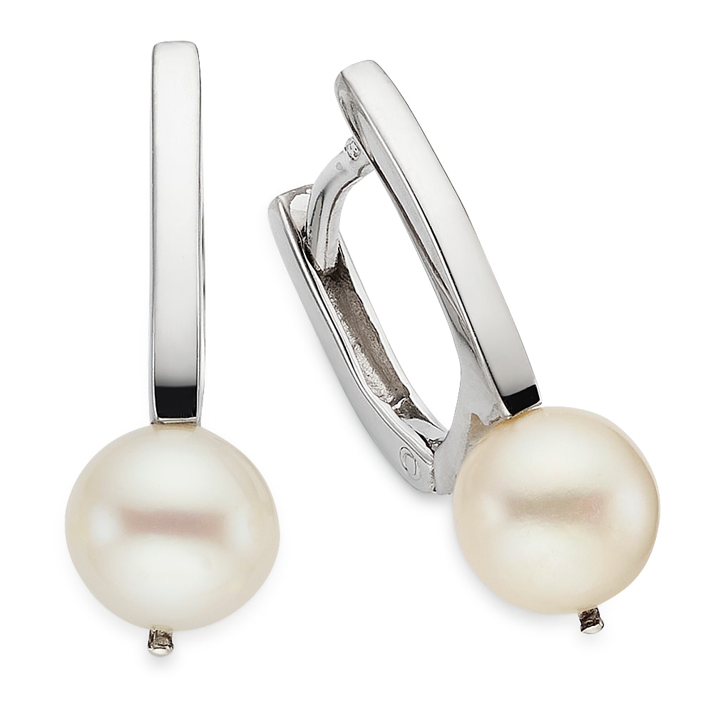 Bruno Banani Paar Creolen »Schmuck Geschenk Silbercreolen« mit Süßwasserzuchtperle