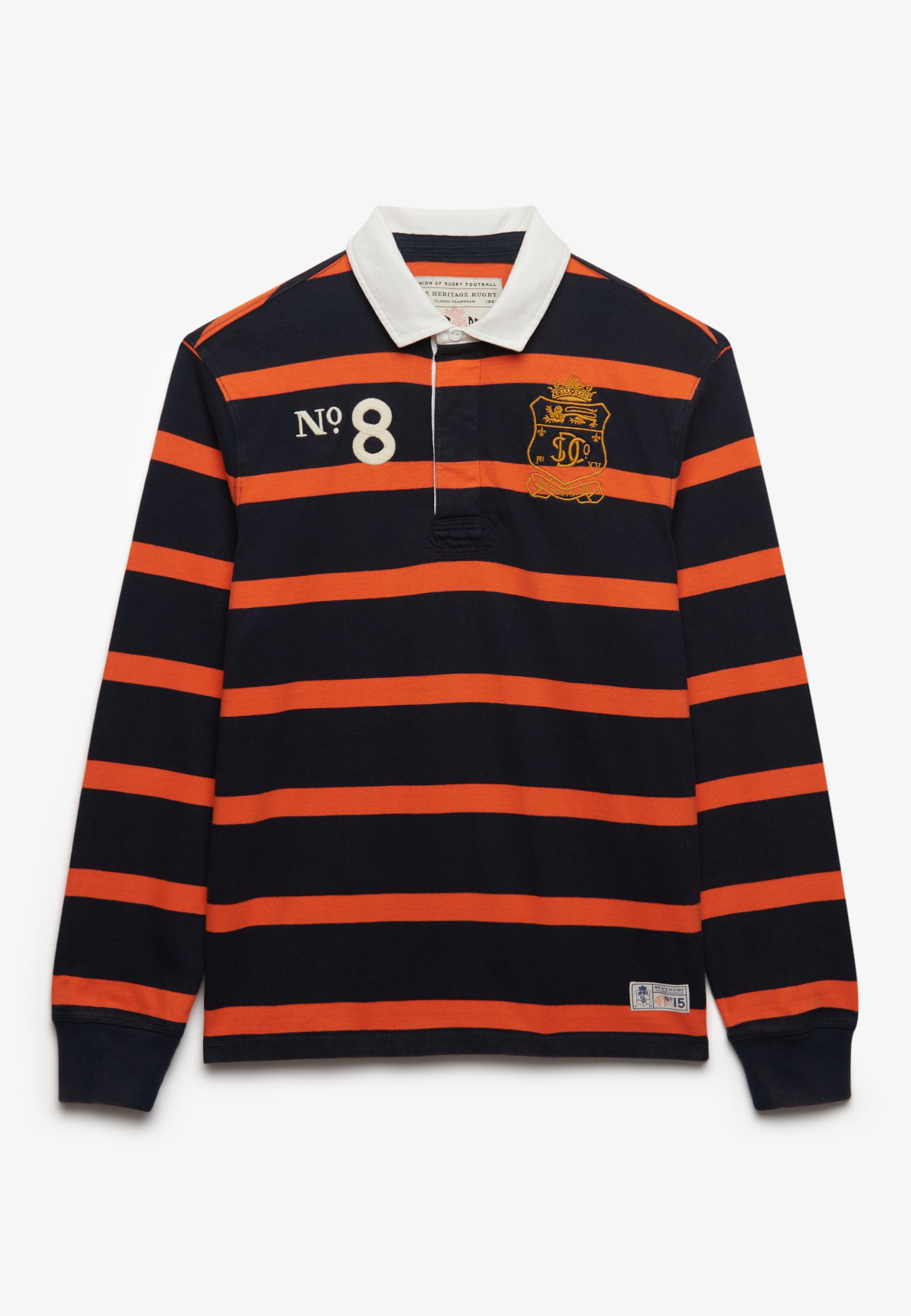Superdry Langarmshirt »DOUBLE EMBLEM STRIPE RUGBY«
