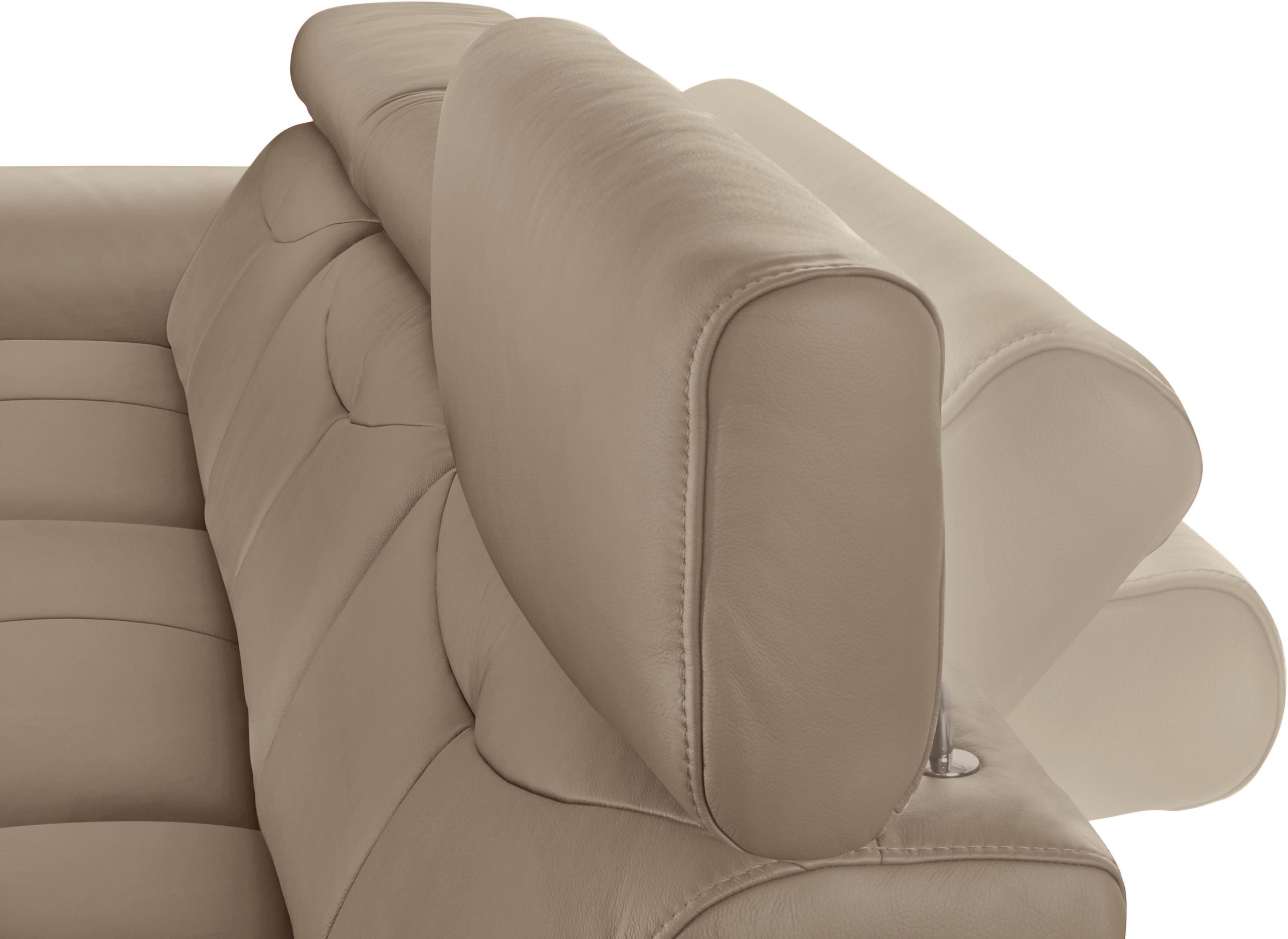 exxpo - sofa fashion Ecksofa »Spring, super bequem, mit Armteil- und Kopfteilfunktion«, L-Form, wahlweise mit Bettfunktion und Bettkasten