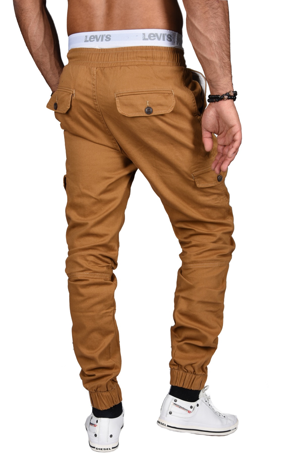 Alessandro Salvarini Cargohose »A. Salvarini Herren Designer Cargo Stoff Hose Cargohose Regular Fit NEU AS031«