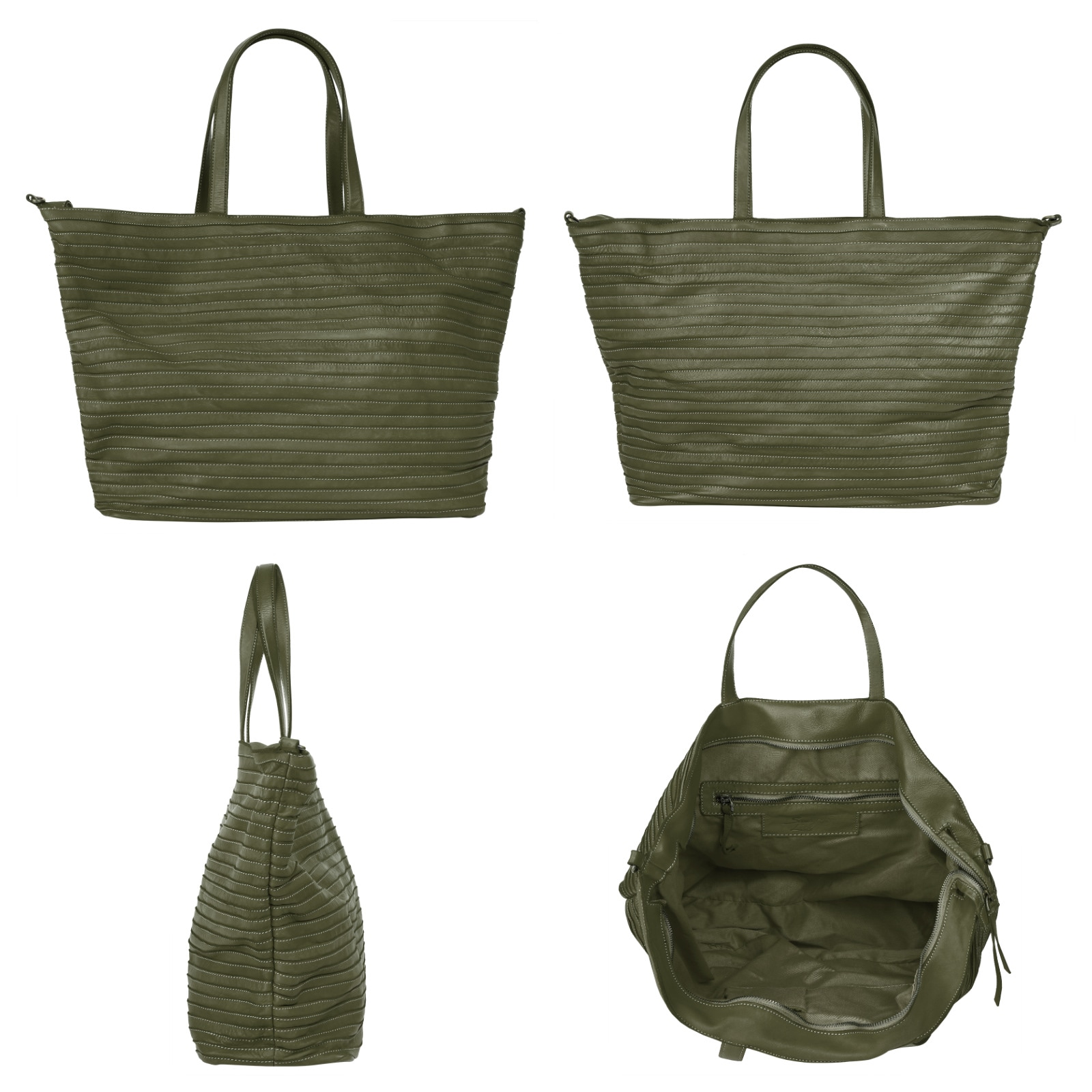 Samantha Look Shopper, echt Leder, Made in Italy