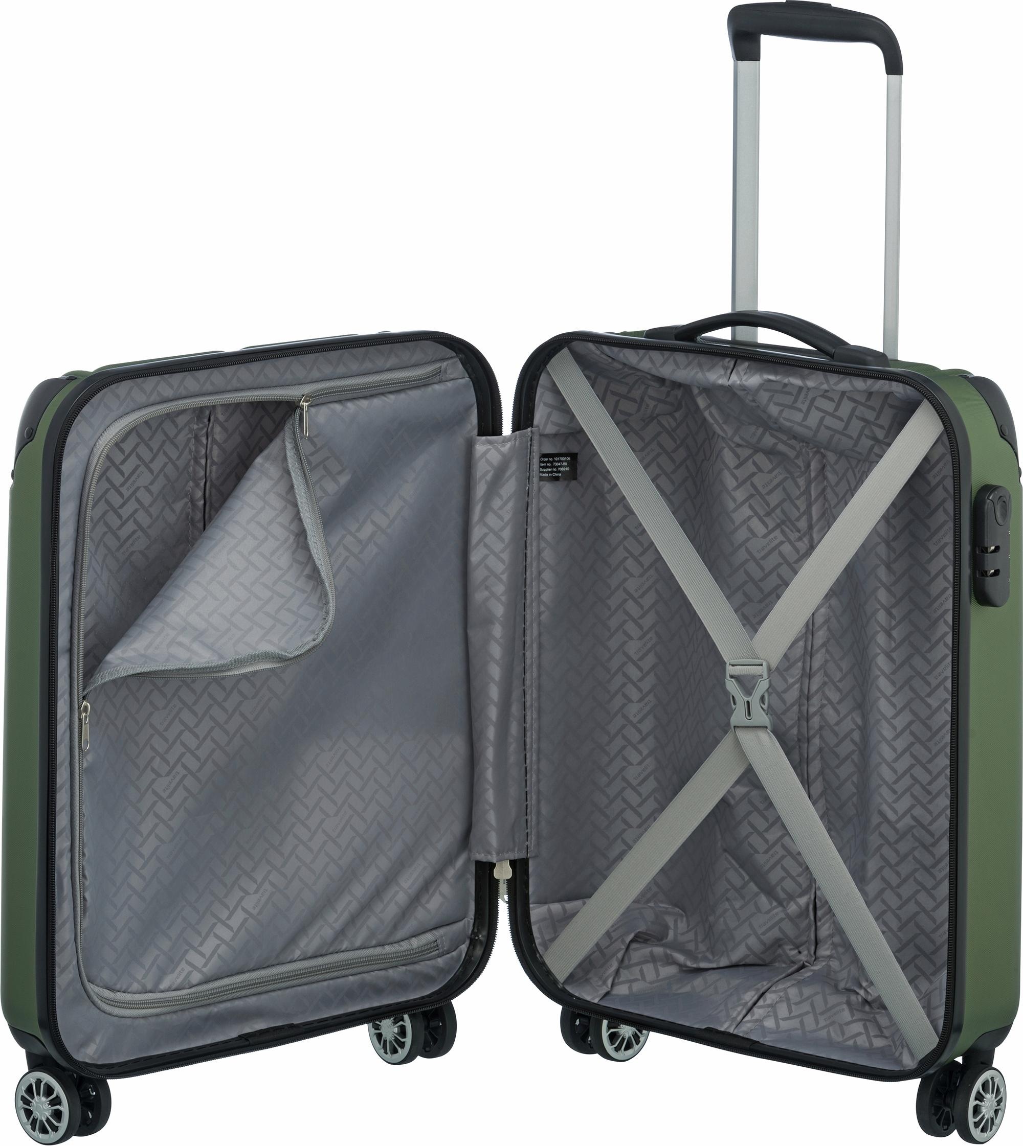 travelite Hartschalen-Trolley »CITY, verschiedene Größen und Farben«, 4 Rollen, Reisegepäck Koffer Volumenerweiterung TSA-Schloss Volumenerweiterung