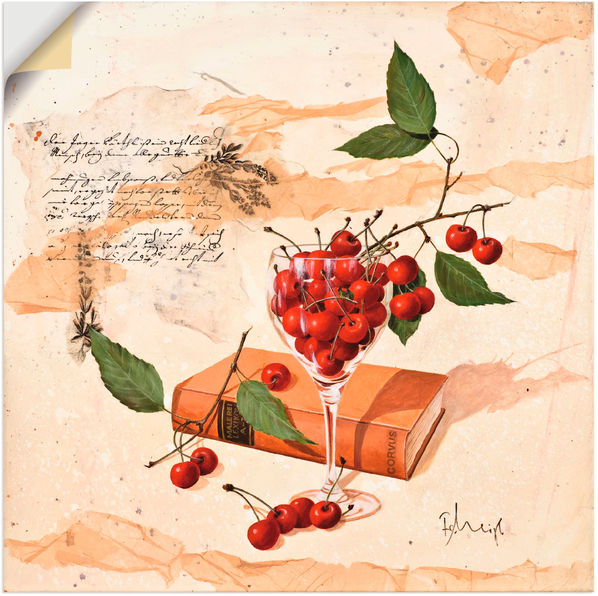 Artland Wandbild »Moderne Cosmea Variation«, Arrangements, (1 St.), in vielen Größen & Produktarten -Leinwandbild, Poster, Wandaufkleber / Wandtattoo auch für Badezimmer geeignet