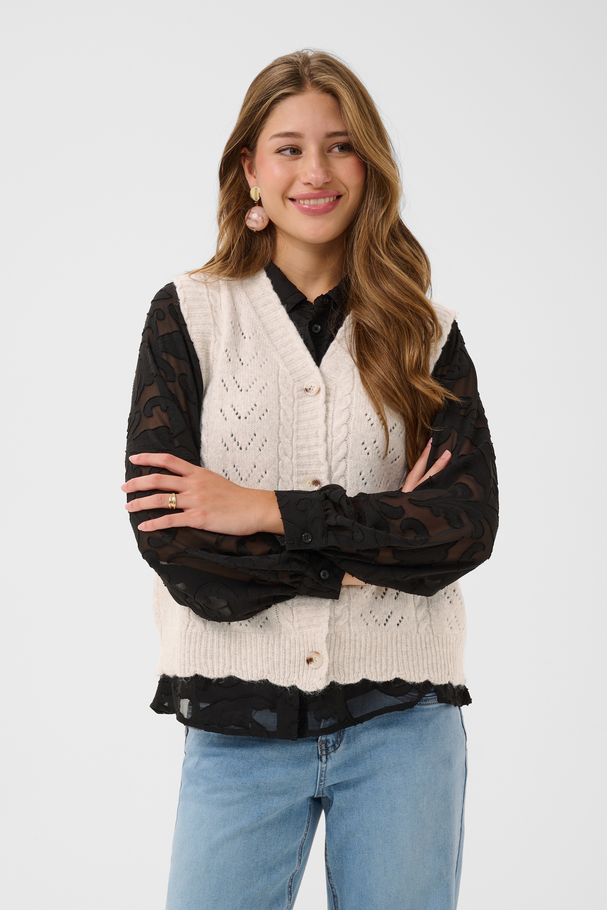 Cream Strickjacke »Cream Strickweste CRUllea«