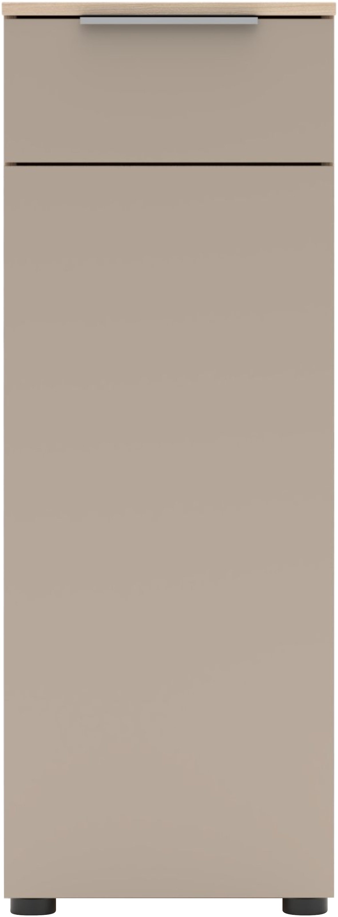 Innostyle Aktenschrank »Büroschrank Santorin, 40/110/38 cm ( B/H/T)« 1 Stk. tlg. 1 Tür links/rechts verwendbar, Softclose, Klarglas, ABS Schutzkante