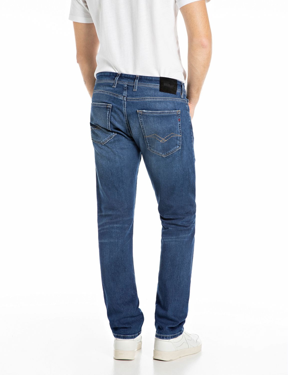 Replay Straight-Jeans »GROVER« in vielen verschiedenen Waschungen, mit Stretch