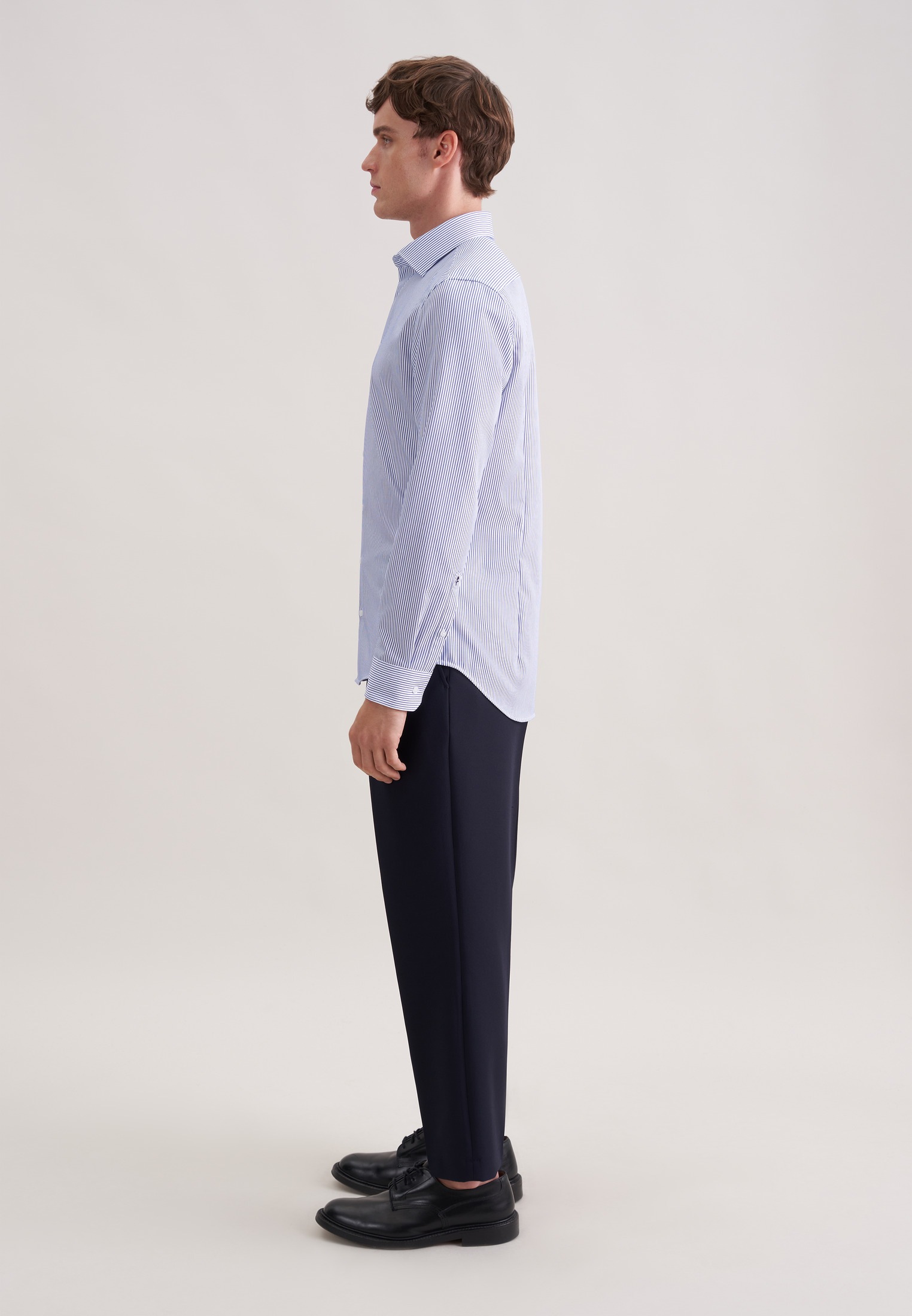 seidensticker Businesshemd »Schwarze Rose« Slim 1/1 Kentkragen Gestreift