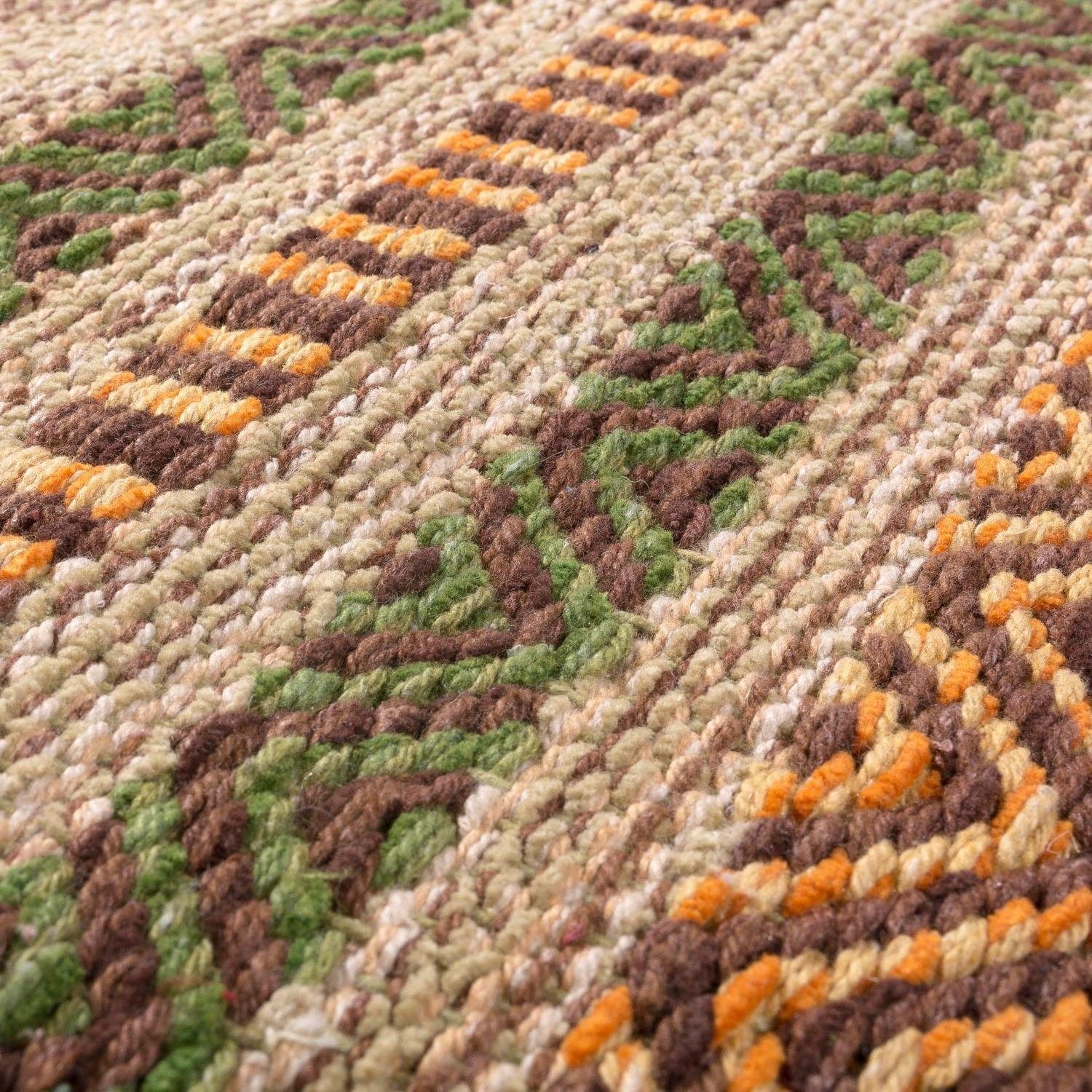 Paco Home Teppich »Kilim 217« rechteckig 12 mm Höhe handgewebter Wendeteppich, reine Baumwolle, gestreift, Wohnzimmer