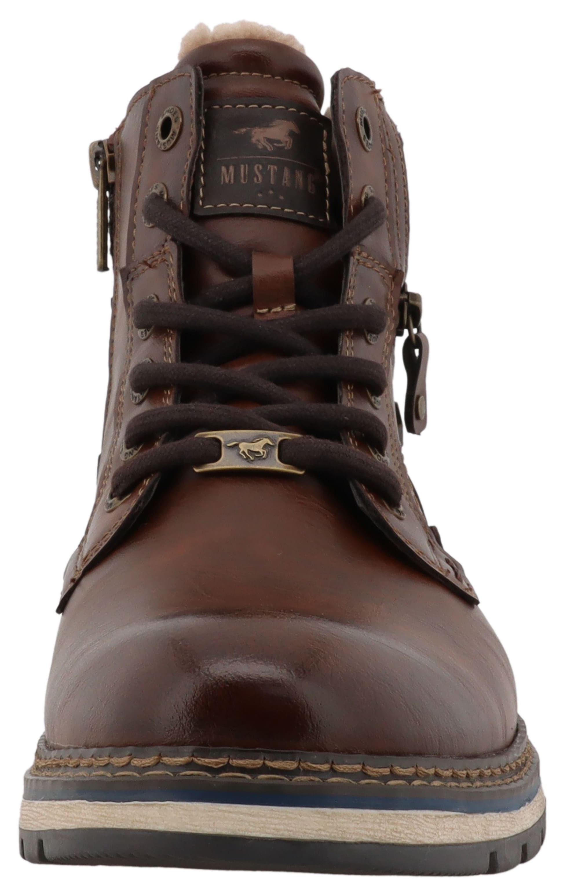 Mustang Shoes Winterboots »Mariko«, Workerboots, Schnürboots mit TEX-Ausstattung