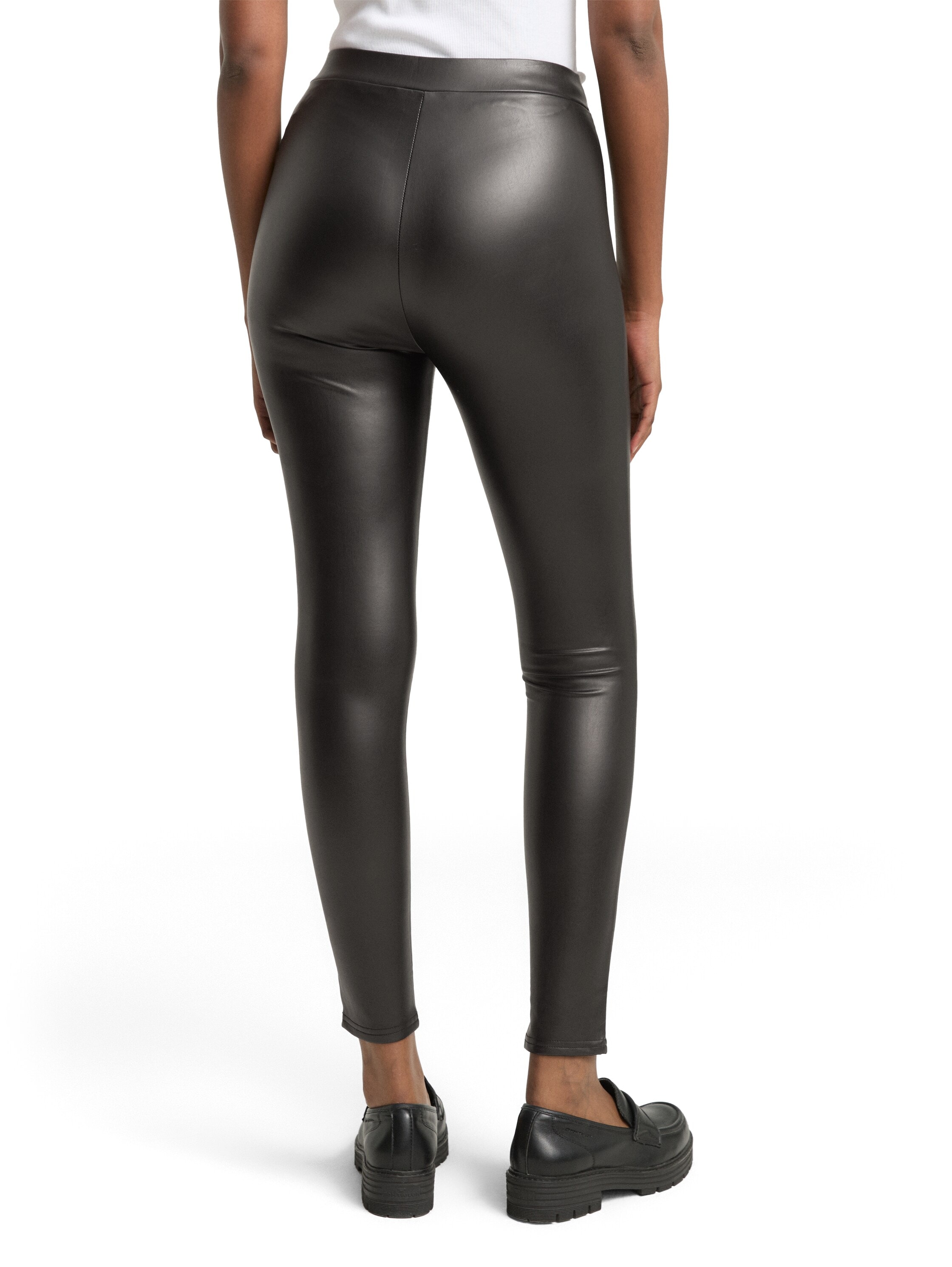 TOM TAILOR Denim Leggings, in Lederoptik