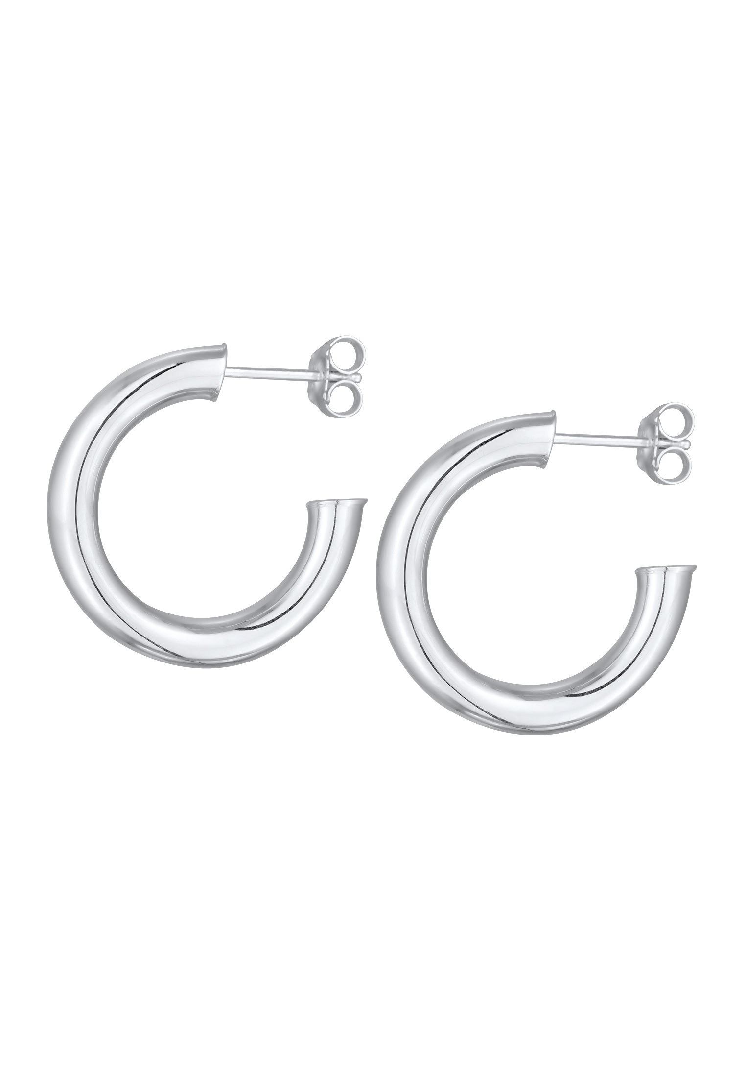 Elli Premium Paar Ohrstecker »Ohrringe Creolen Halbcreolen Ohrstecker 925 Silber«