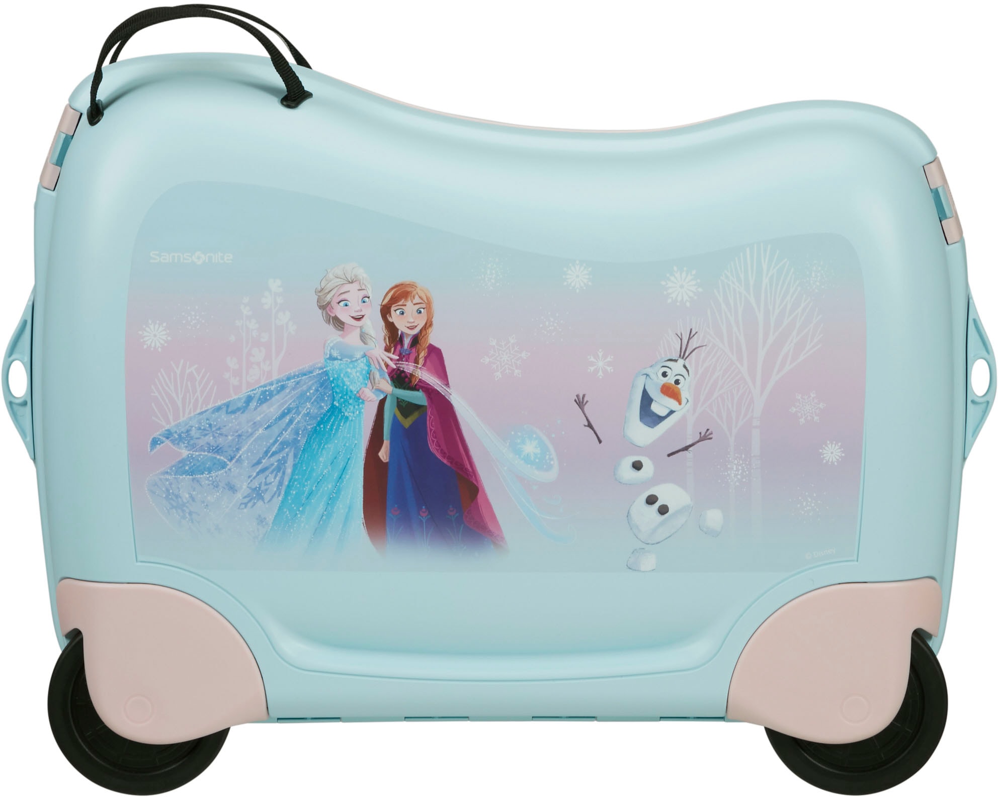 Samsonite Kinderkoffer »Dream2Go Ride-on Trolley, Disney Frozen«, 4 St. Rollen, Kinderreisekoffer Handgepäck zum sitzen und ziehen