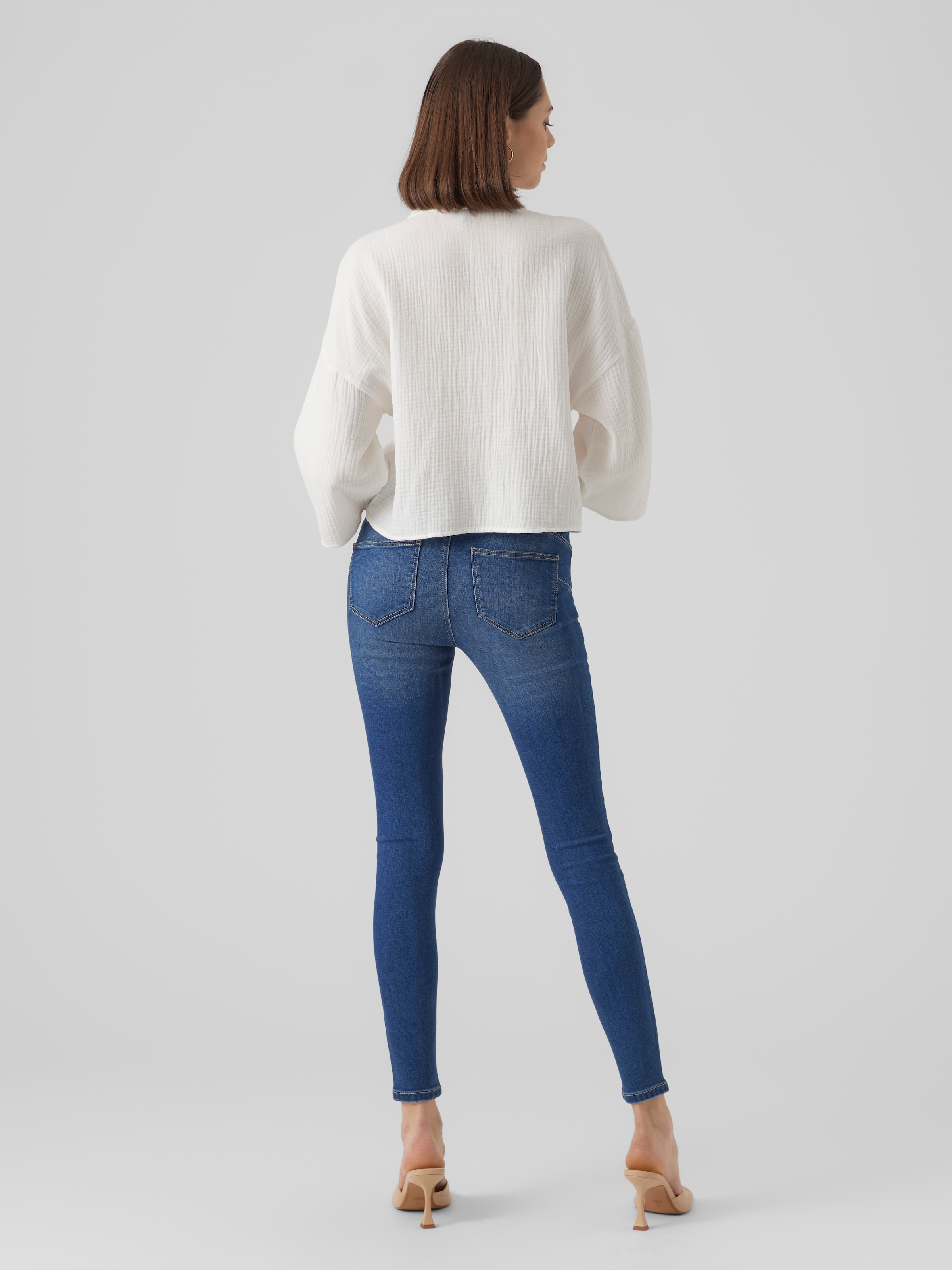 Vero Moda Hemdbluse »VMNATALI CROP SHIRT WVN NOOS«