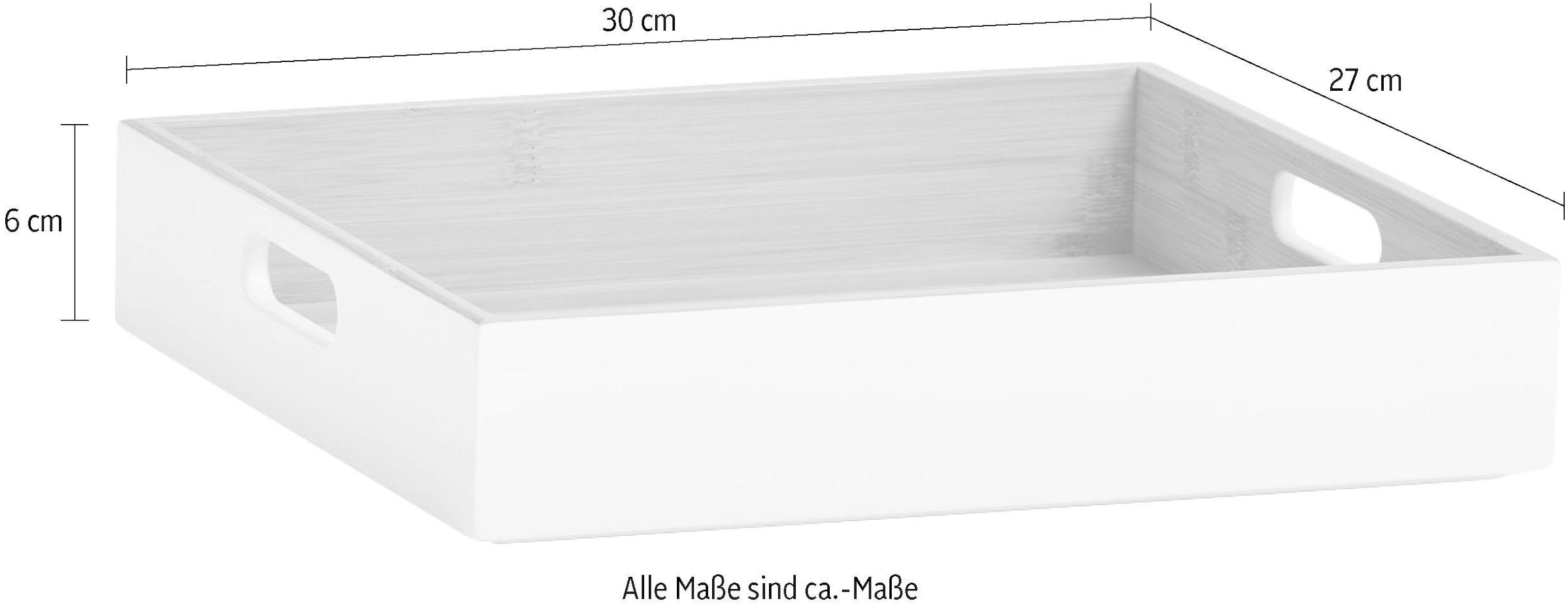 Zeller Present Tablett, (1 tlg.), auch als Aufbewahrungskiste geeignet