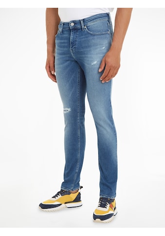 Slim-fit-Jeans »SCANTON SLIM«, mit Abrieb- und Destroyeddetails