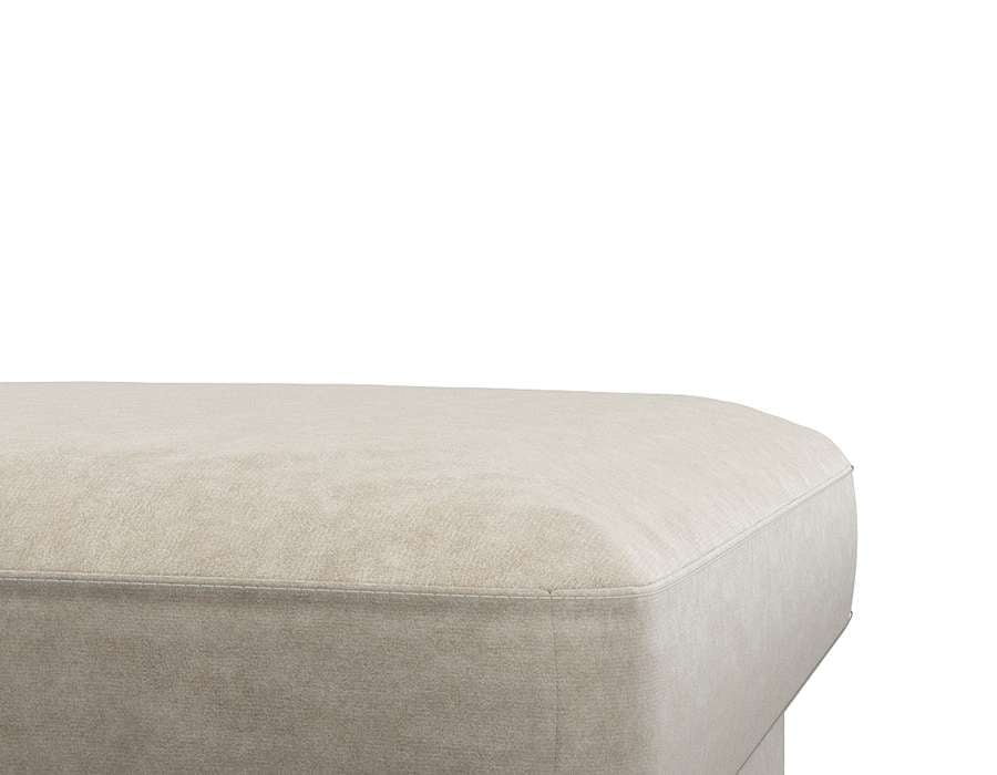 FLEXLUX Pouf »Fiore«, Kaltschaum, Füße Alu
