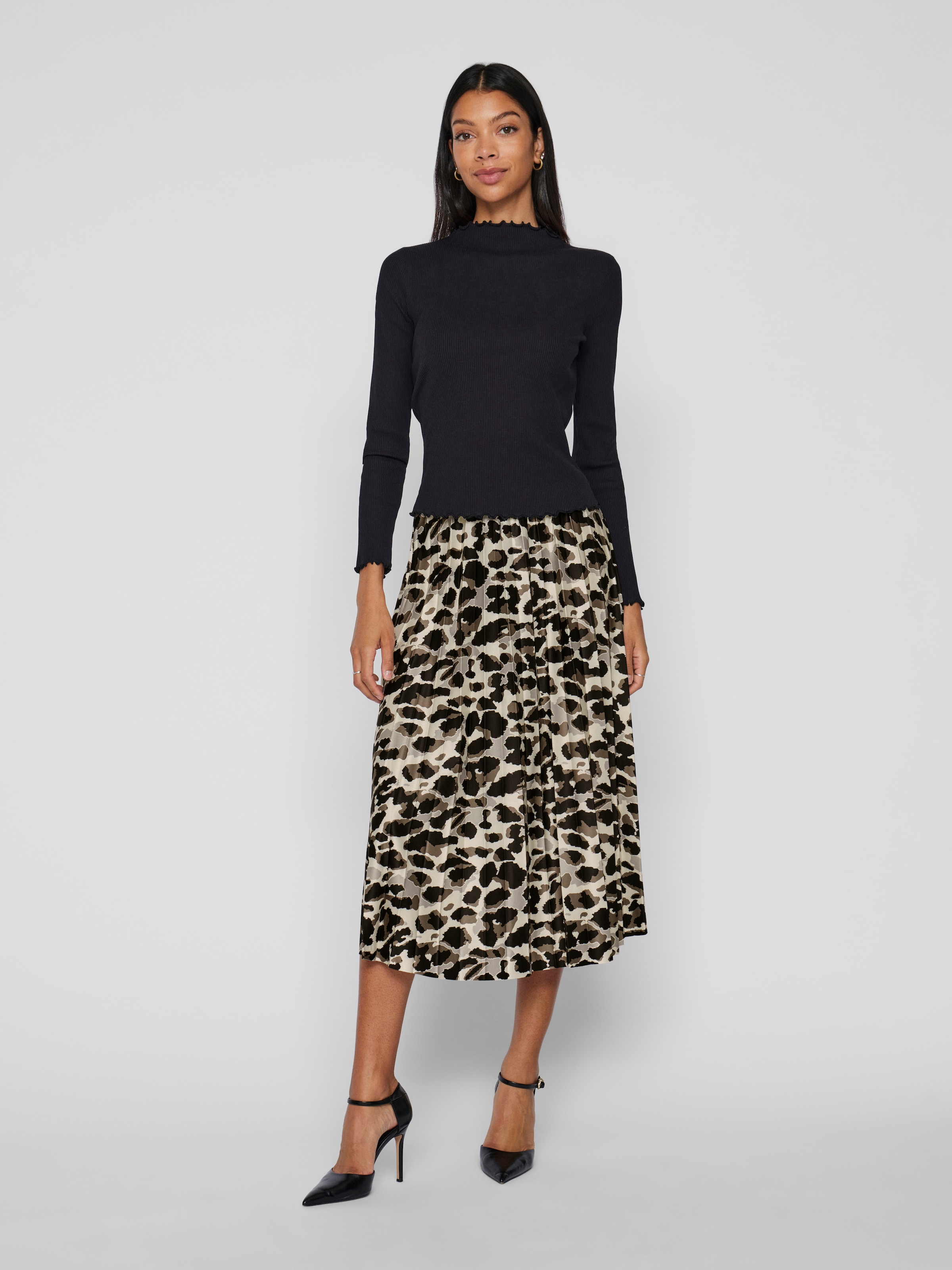 Vila Plisseerock »VINITBAN PRINT SKIRT - NOOS«