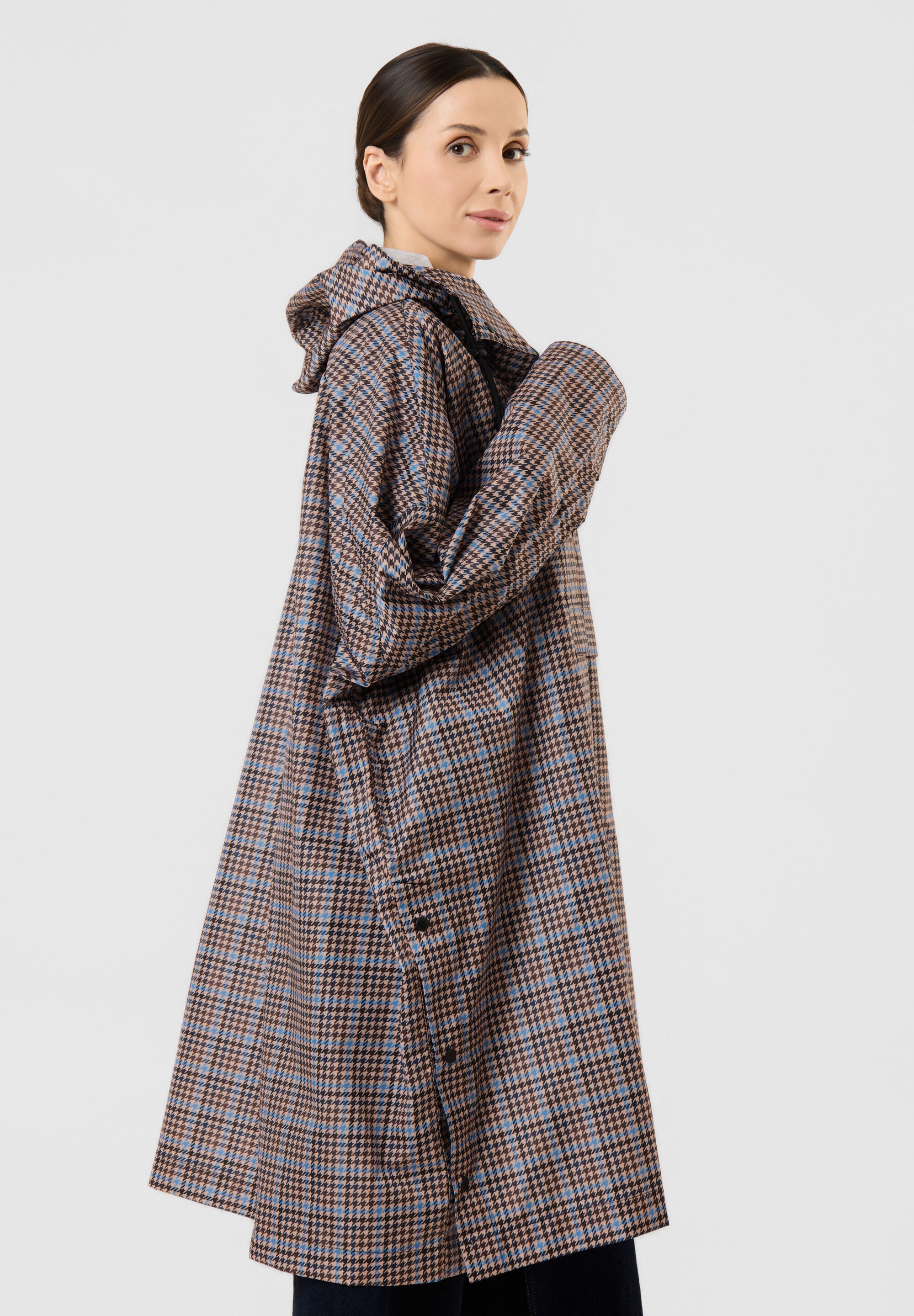 Codello Regenjacke »Codello Poncho« mit Kapuze mit Karomuster