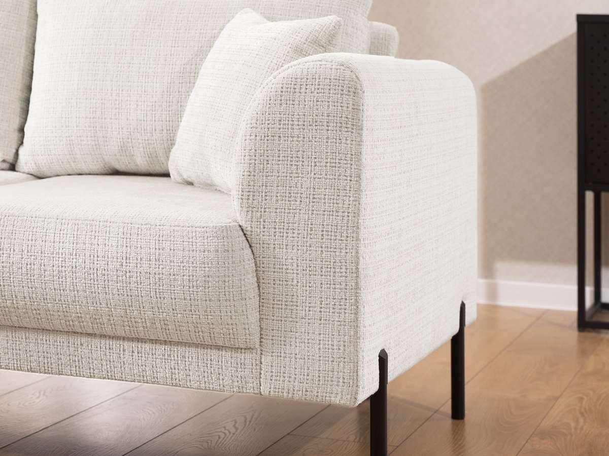 Home affaire Ecksofa »NELLIA L-Form mit Ottomane rechts oder links bestellbar, Breite 231 cm« enthält 5 Rückenkissen, angenehmen Sitzkomfort, belastbar bis 480kg