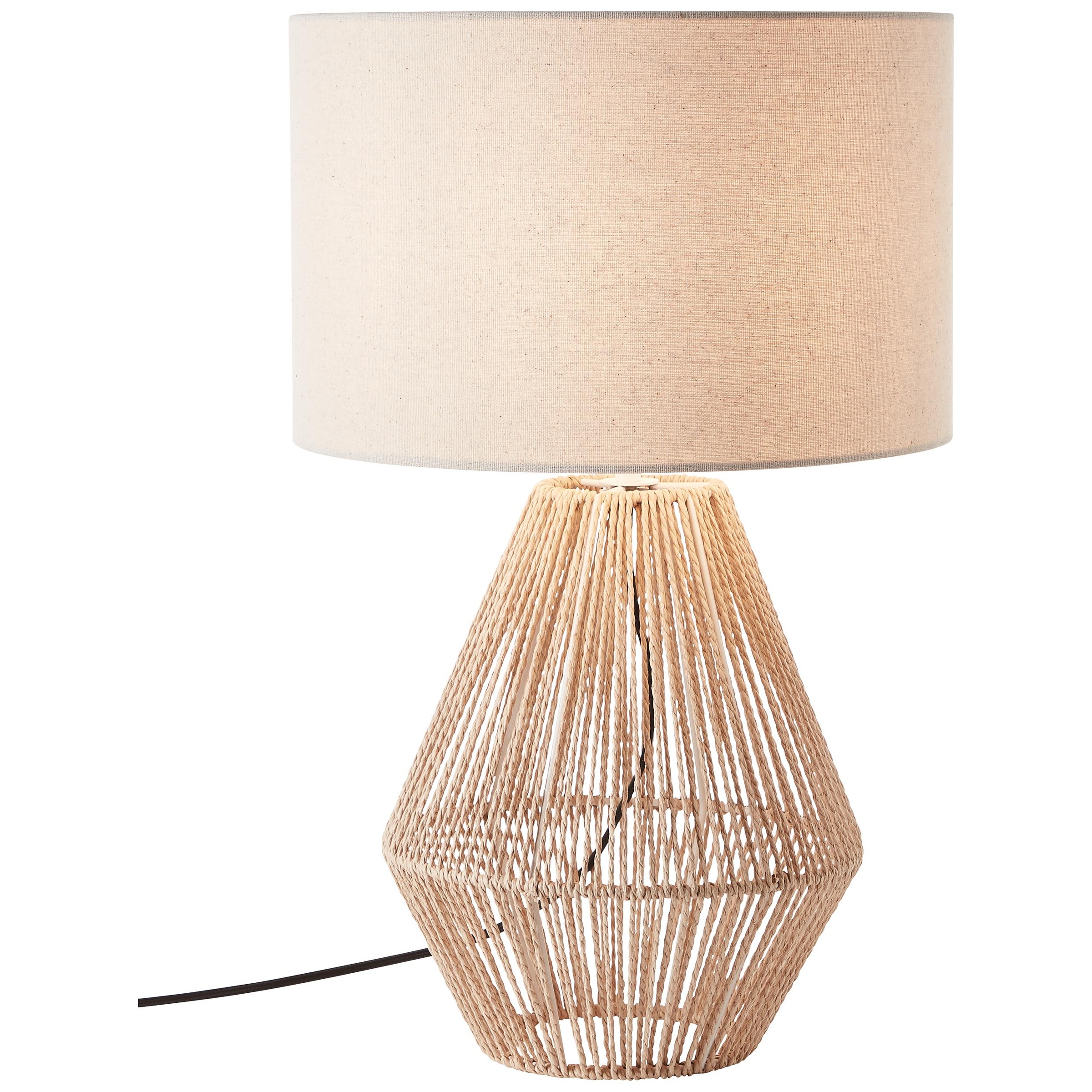 Brilliant Leuchten Tischleuchte »Laraine«, E27, 1 St., natur/beige